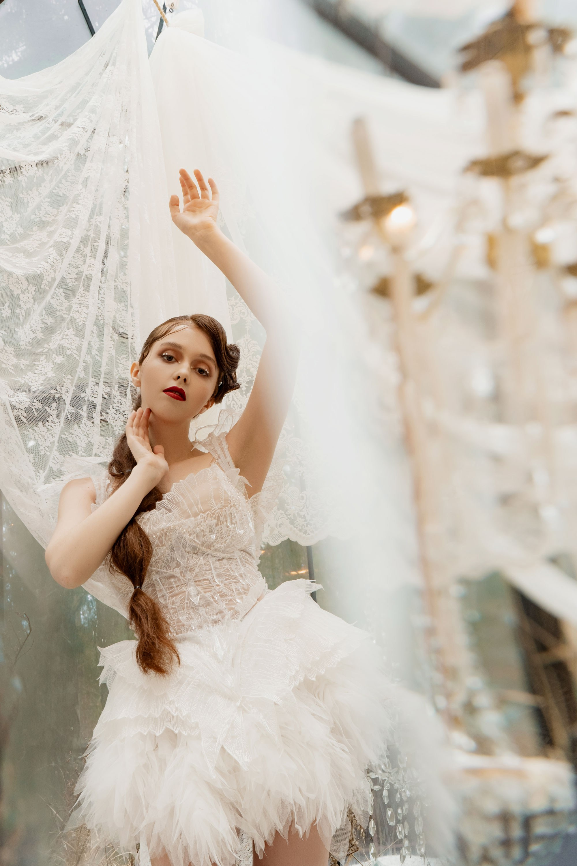 Лебедь в будуаре. Проект «Сны Синицы» — Волшебные фотосессии