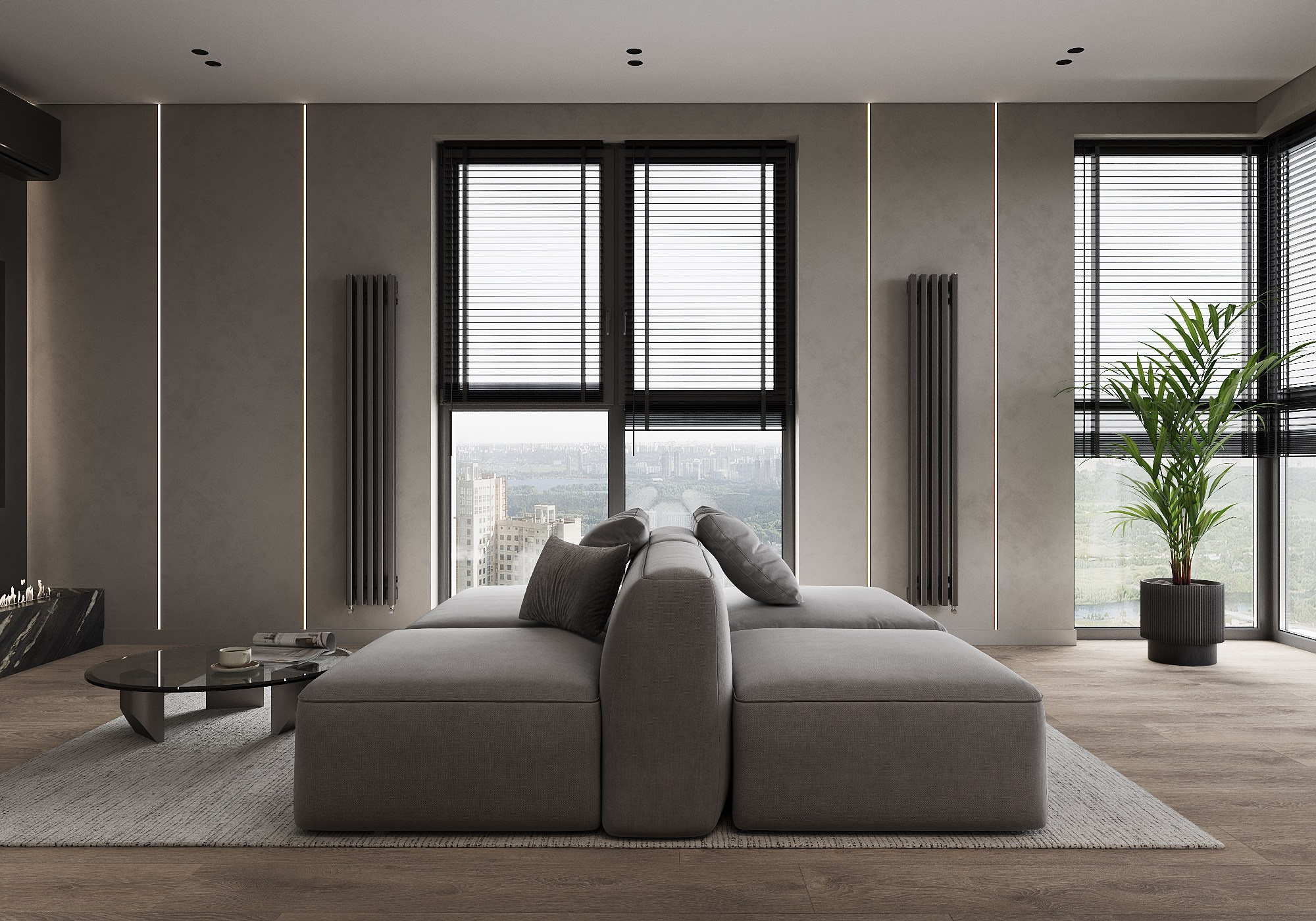 КВАРТИРА UNO 92,9 м². 3D визуализатор интерьера Елена Петрук