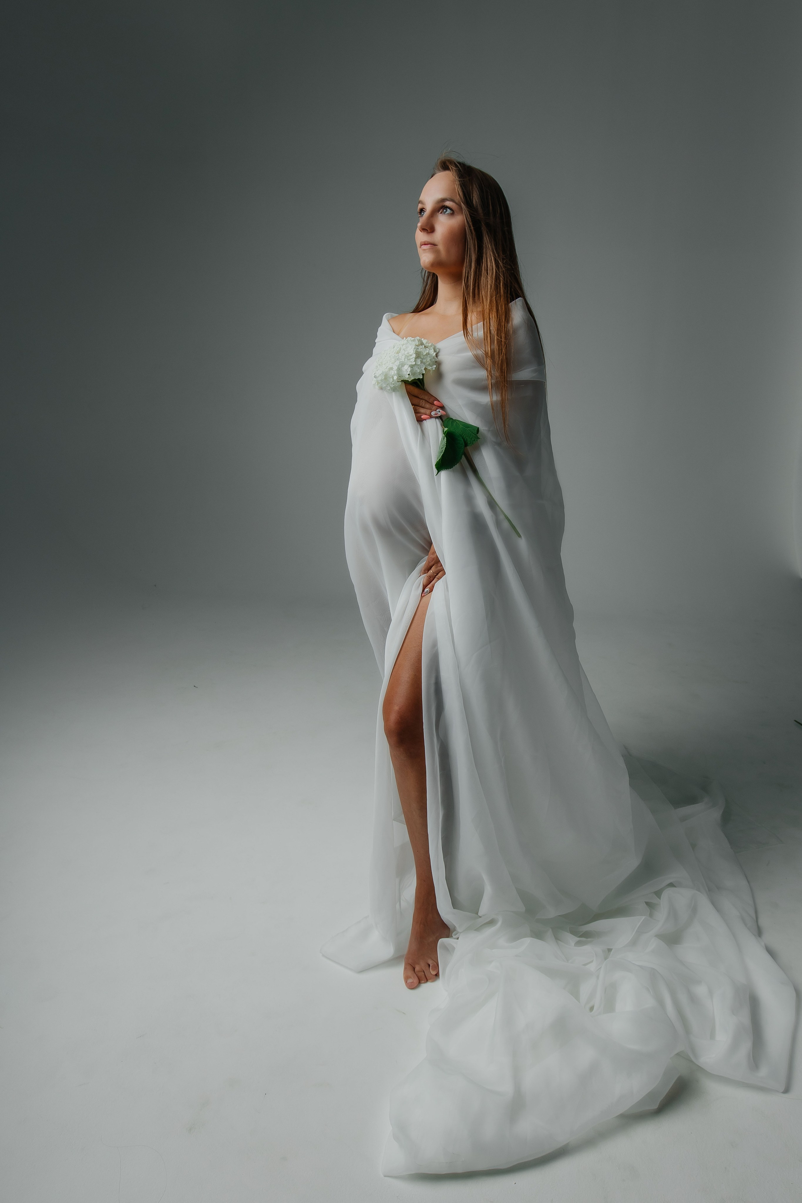 Струящийся фатин. Колесникова Татьяна. Фотограф новорожденных Щёлково, Москва, Королев