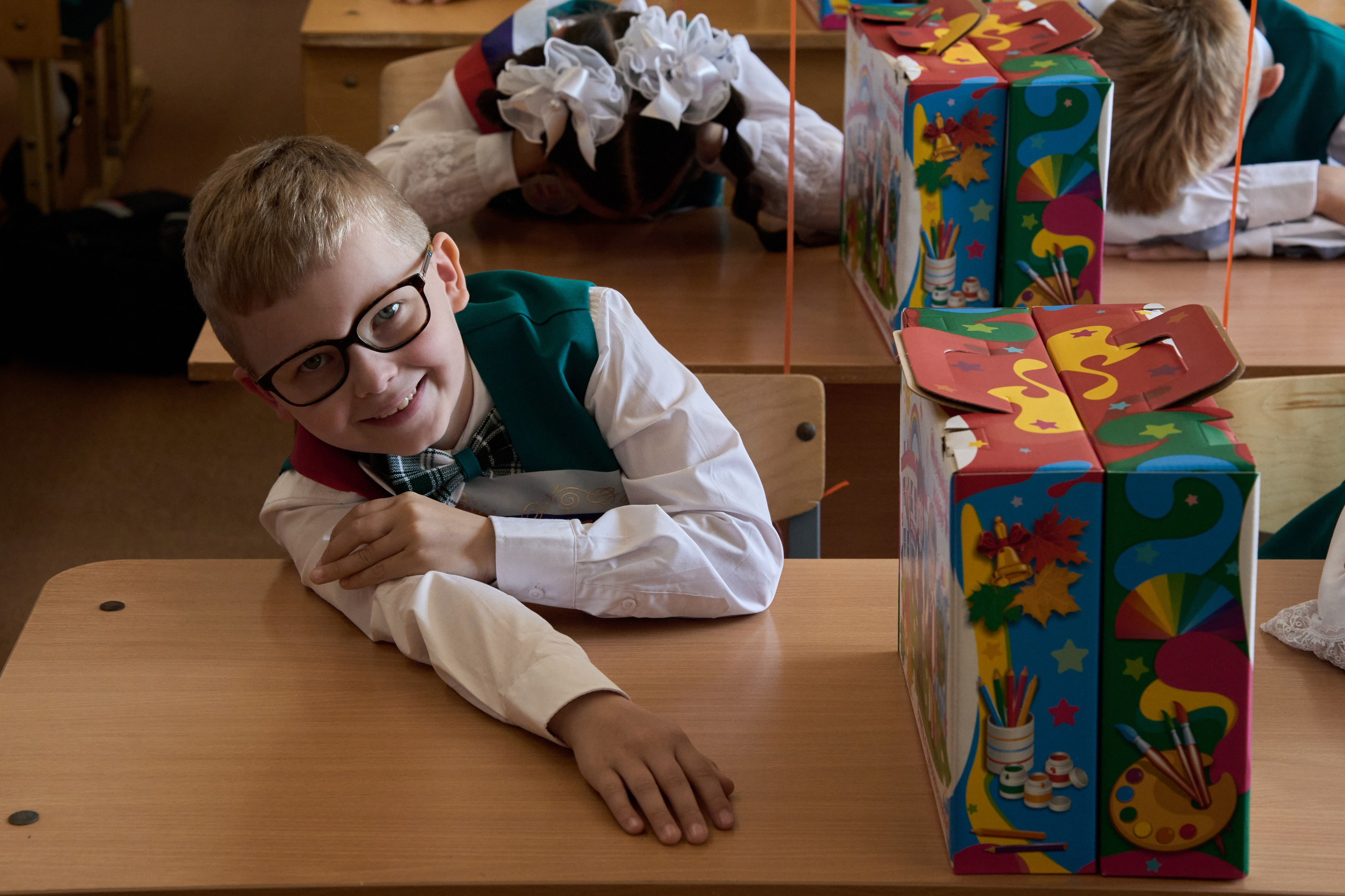 Школьная линейка. 1«Б». Фотограф в Санкт-Петербурге Настя Атом