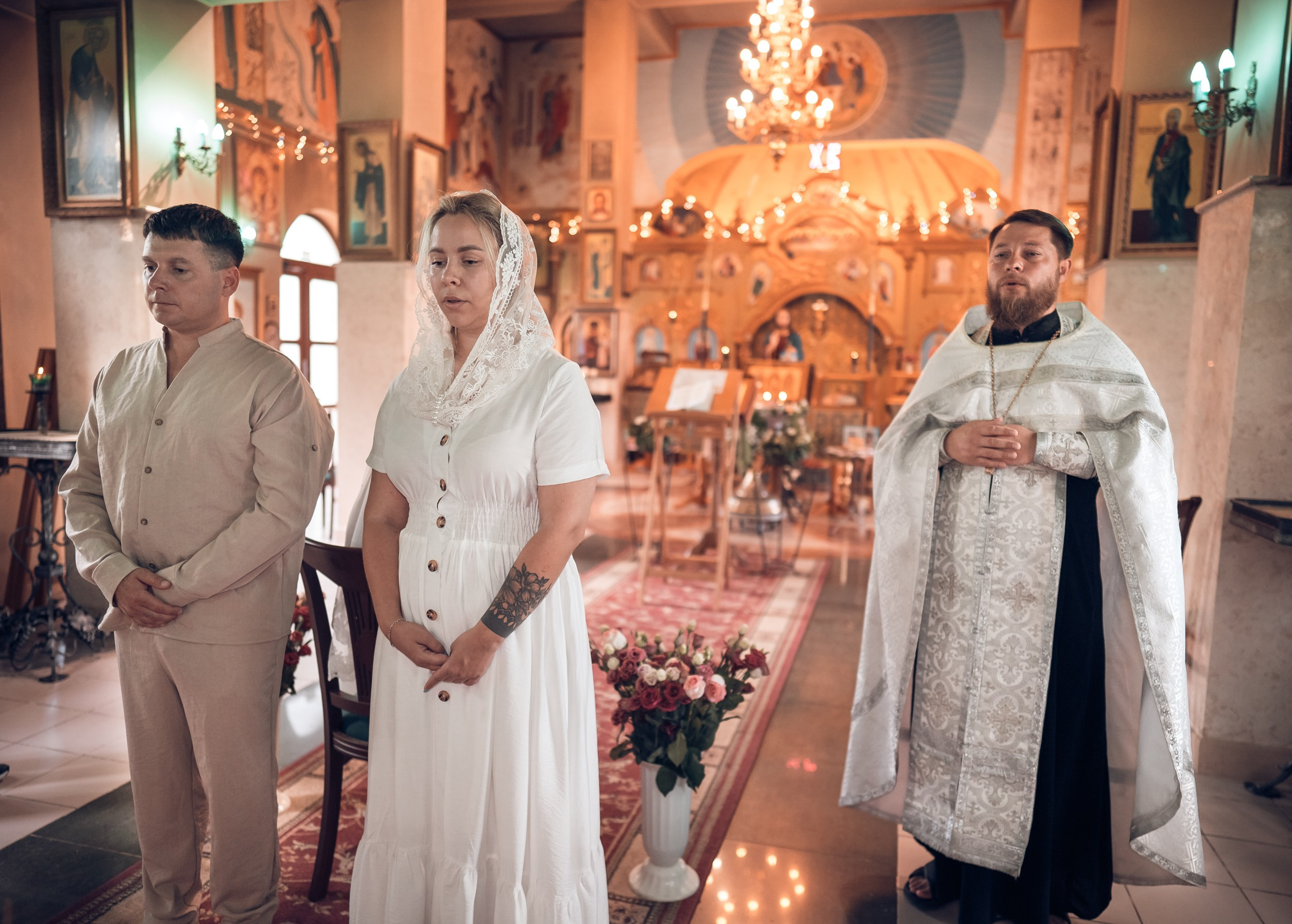 Крещение в храме Прп.Сергия Радонежского с. Орлиное. Церковный фотограф Севастополь
