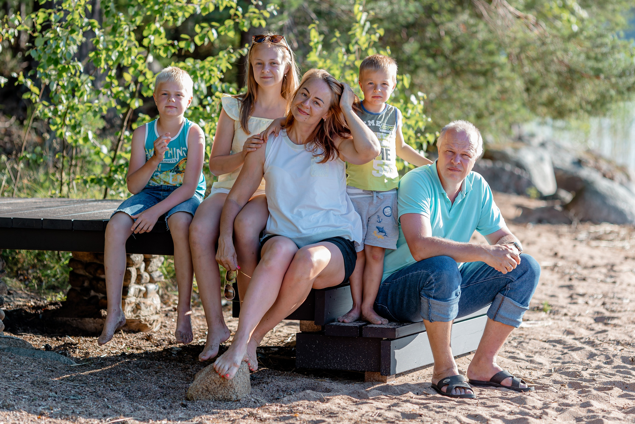 Семейная фотосессия на закате. Ирина Носова - семейный и детский фотограф