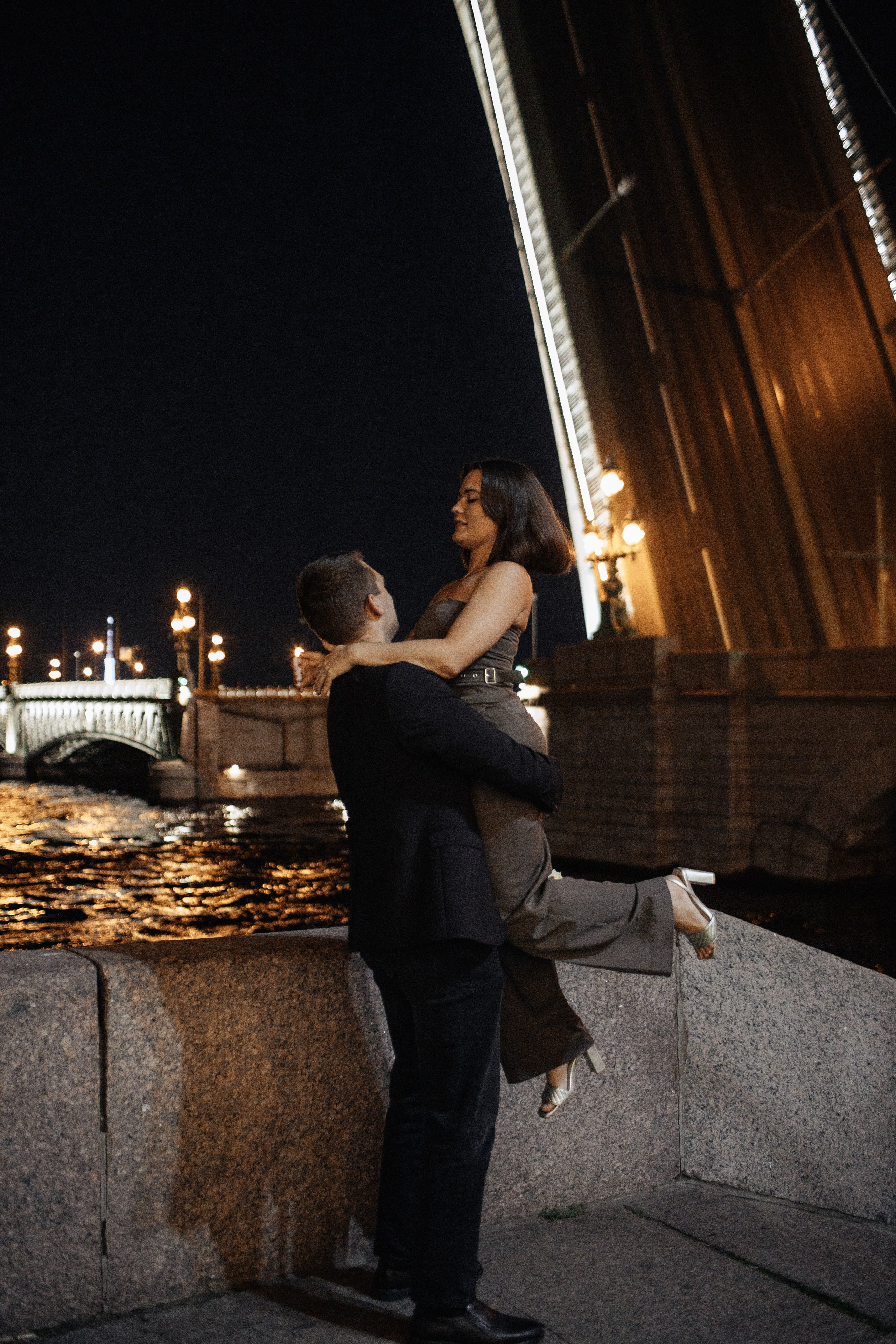 At night. Свадебный фотограф СПБ. Дарья