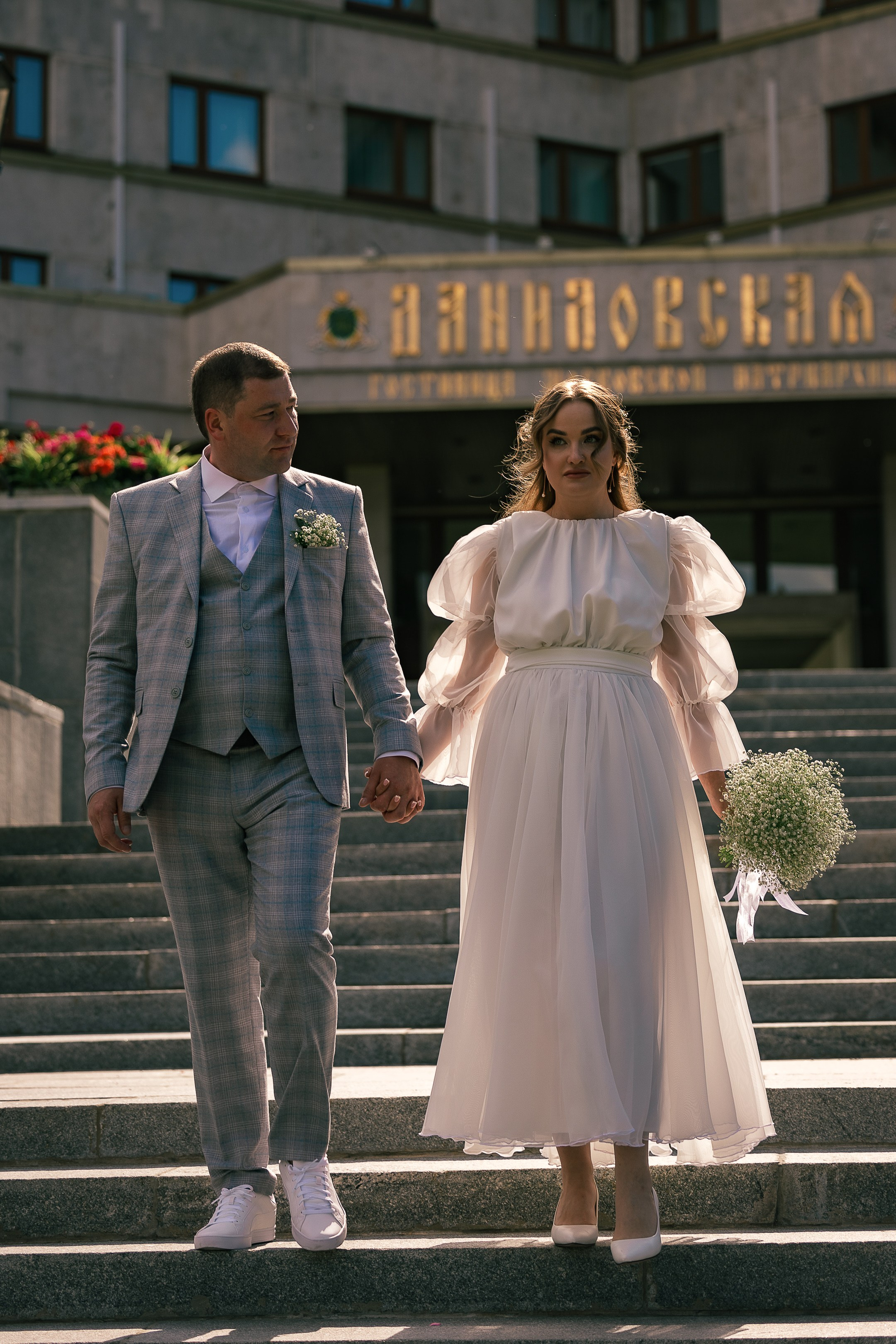 Регистрация на территории гостиницы «Даниловская». Свадебный и семейный фотограф в Москве Красинская Мария