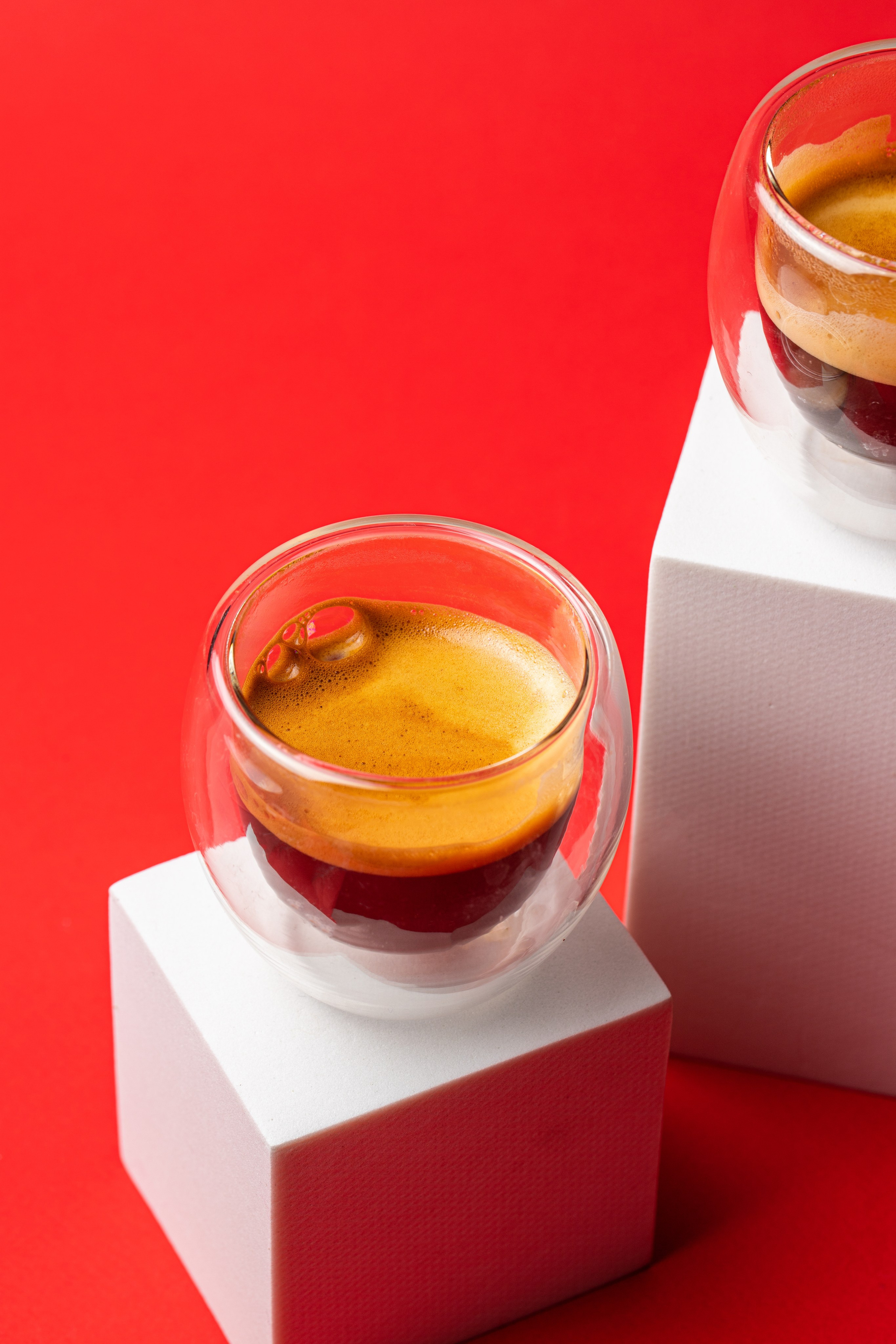 Ароматное эспрессо стилизованное для меню.