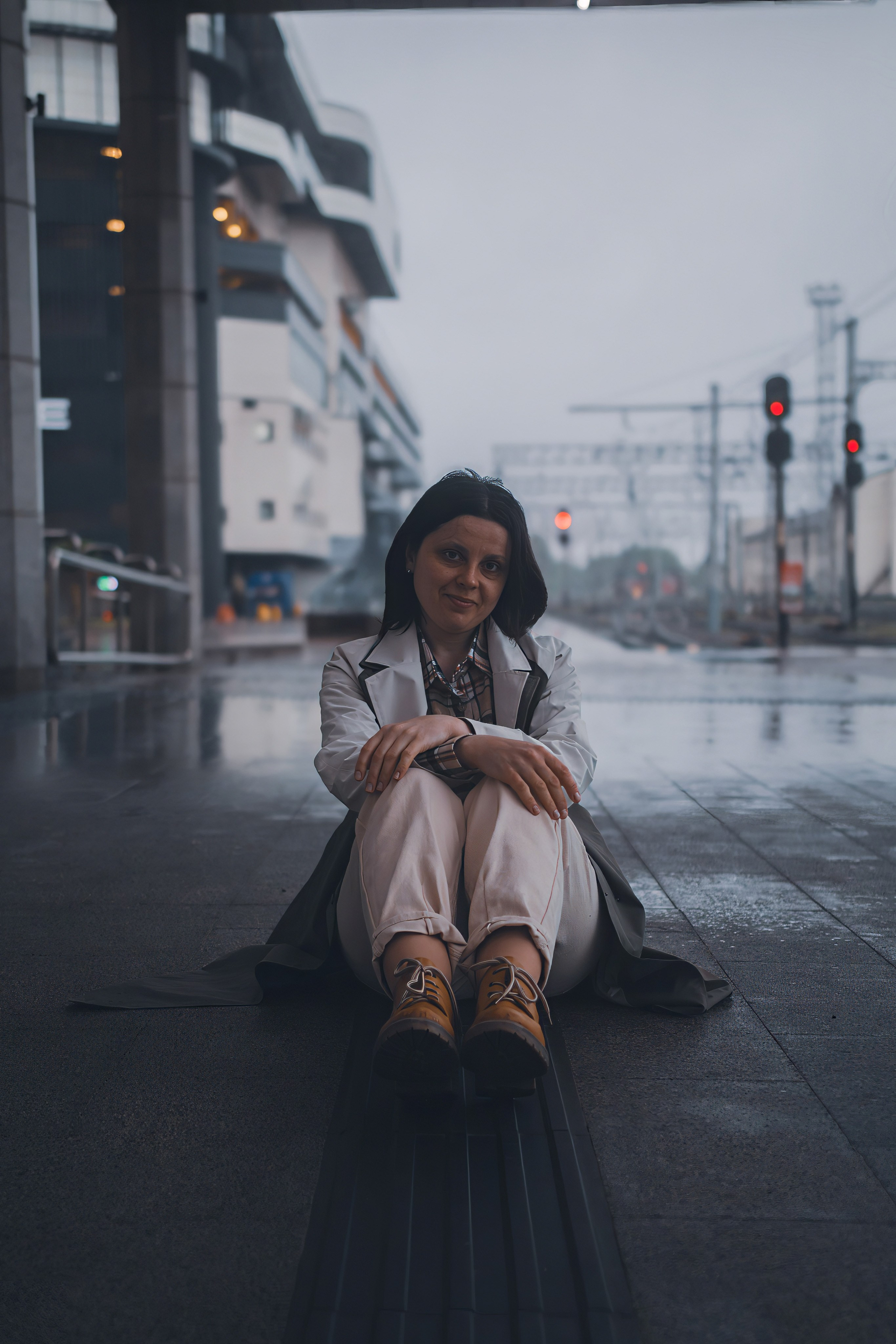 Фотосессия на вокзале