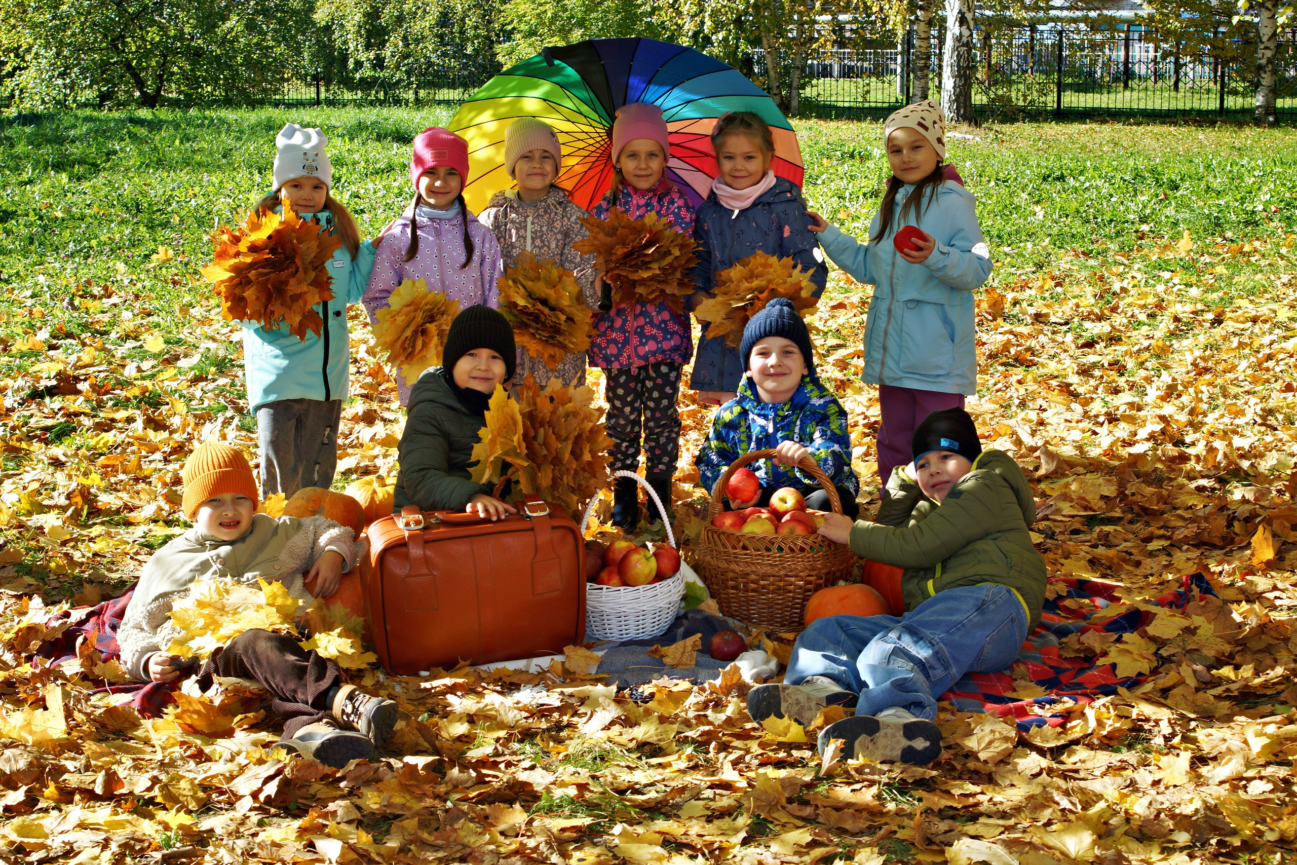 Осенняя фотосессия в детском саду г. Йошкар-Ола