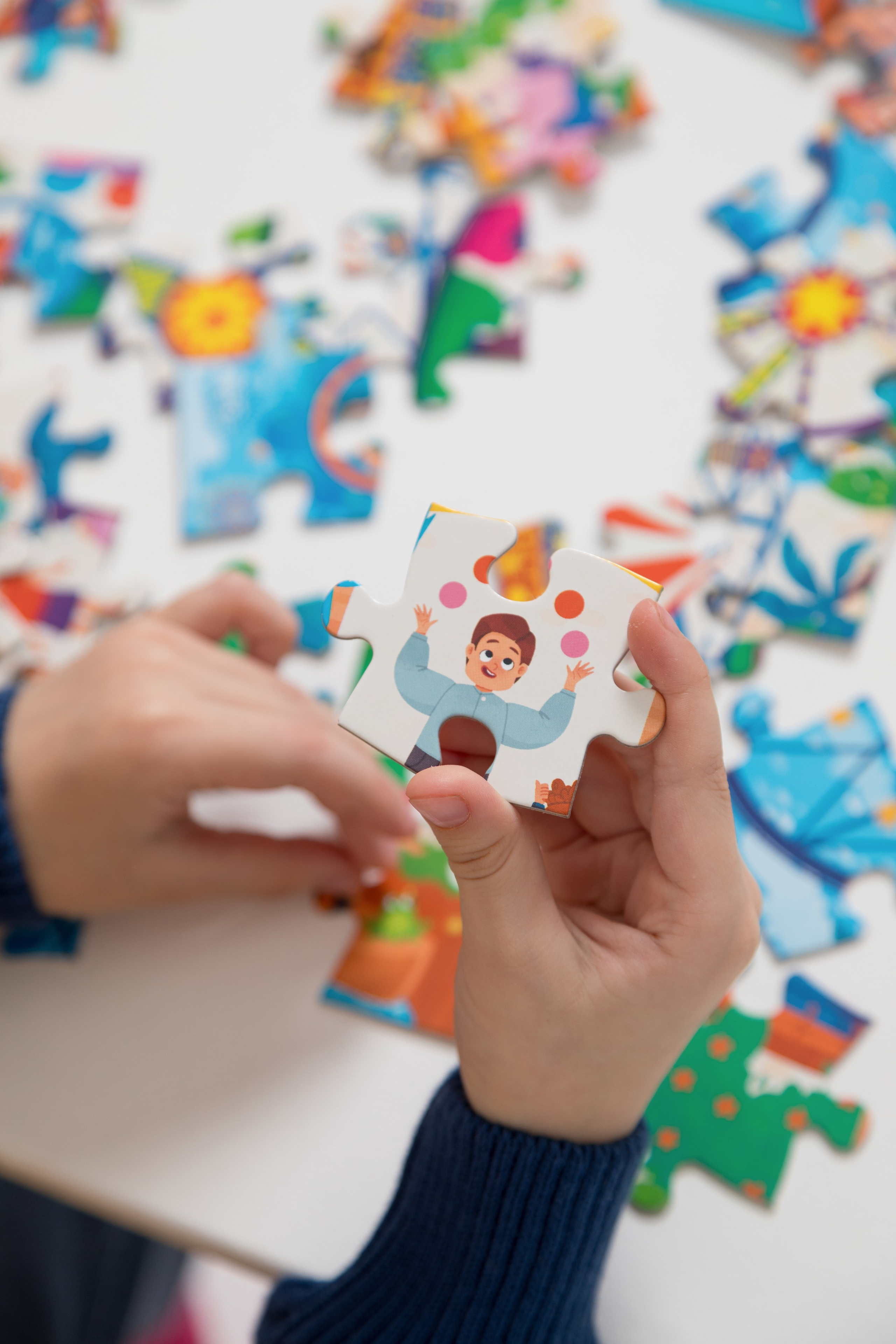 Имиджевая и каталожная съёмка для бренда детских пазлов. Детский и контент фотограф Надя Волкова Санкт-Петербург