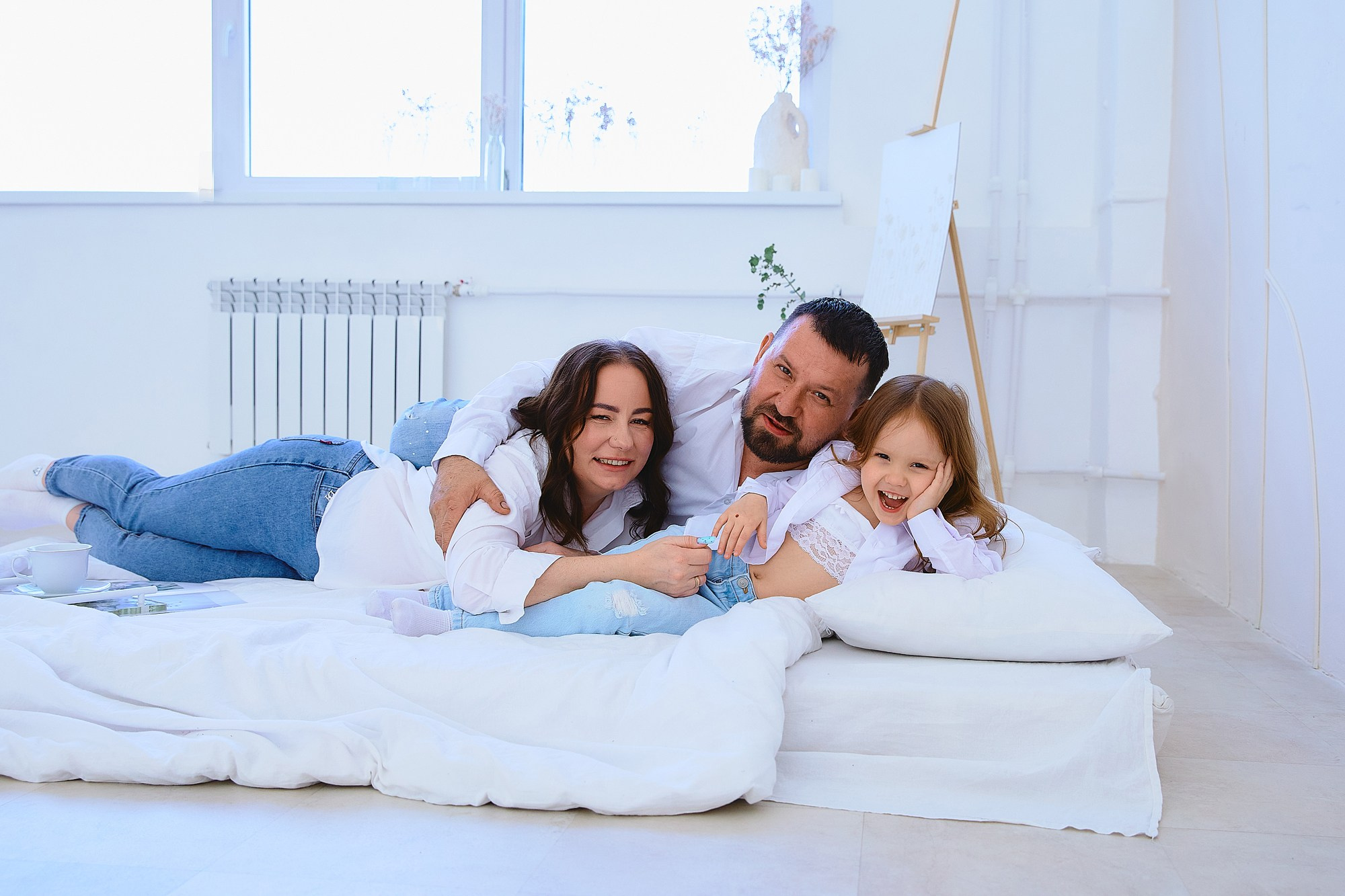 Семейная фотосессия в студии. Любовь Гальцова — свадебный, семейный, детский фотограф в городе Кемерово и Кемеровской области