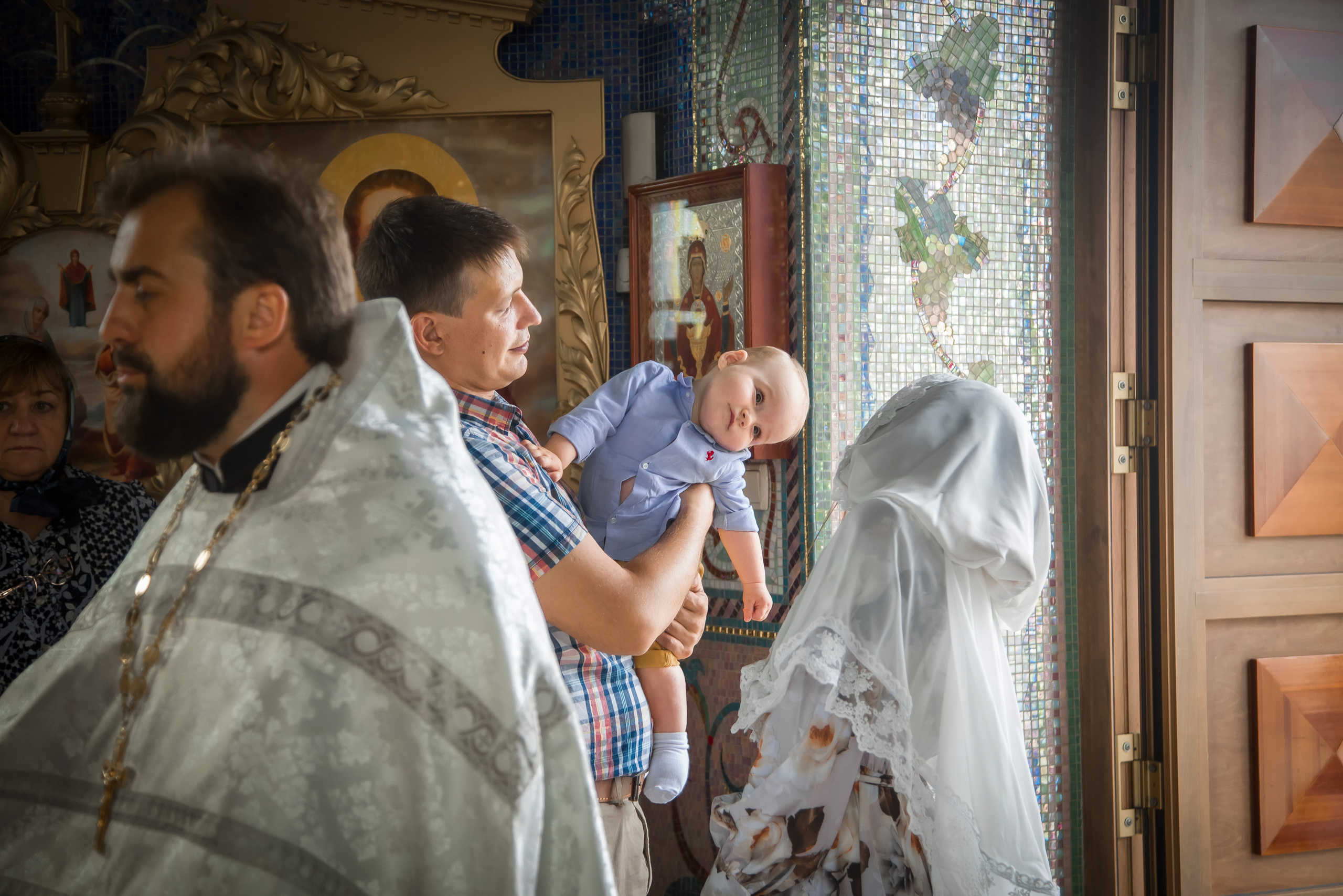 Крещение в часовне. г. Щелково. Семейный и женский фотограф в Москве Евгения Малина