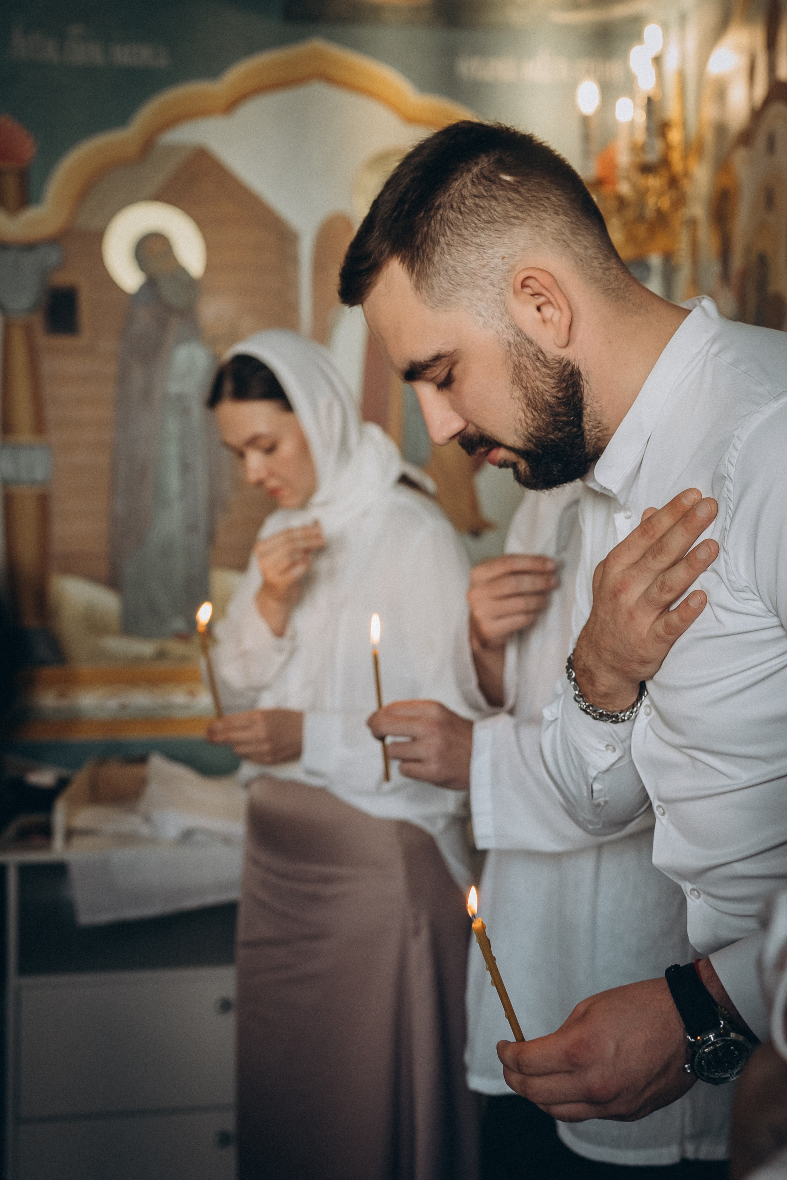Фотосессия крещения, фотограф таинства крещения Москва, ребенок с мамо. Фотограф Ольга Рубцова в Москве и Московской области