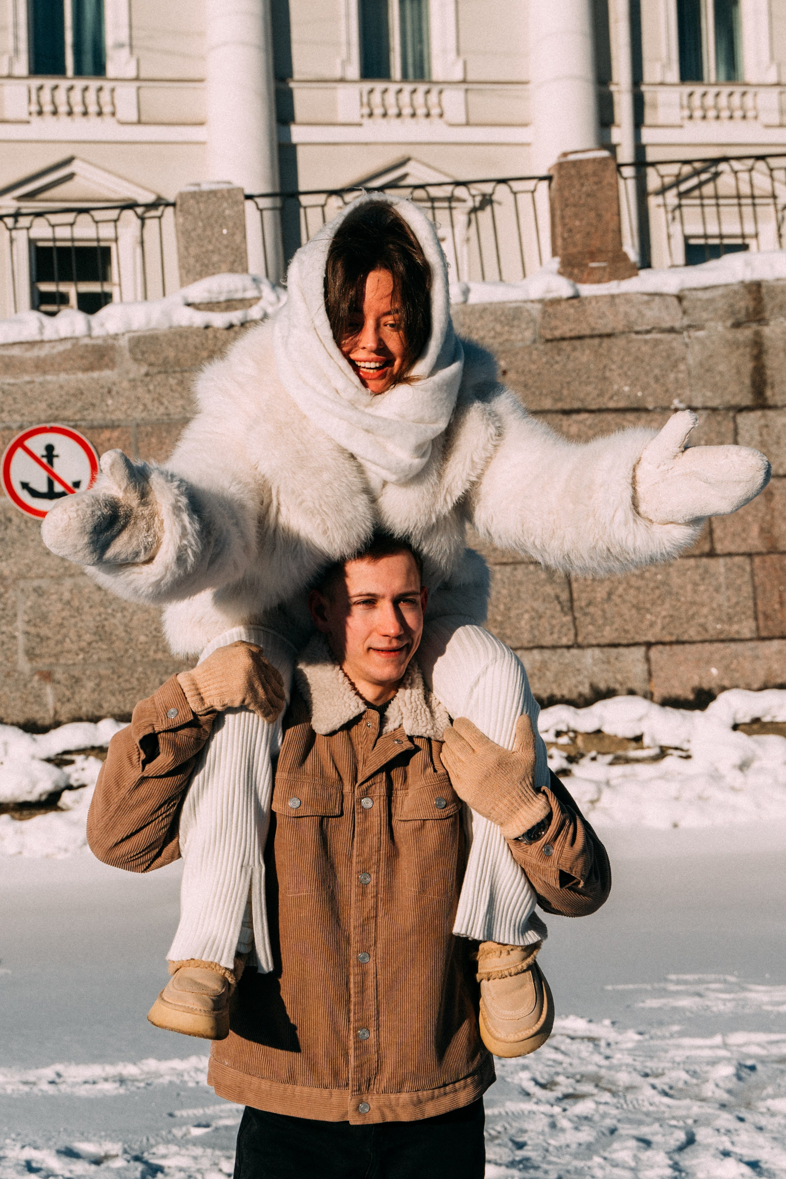 Лавстори на льду по рекам и каналам Санкт-Петербурга