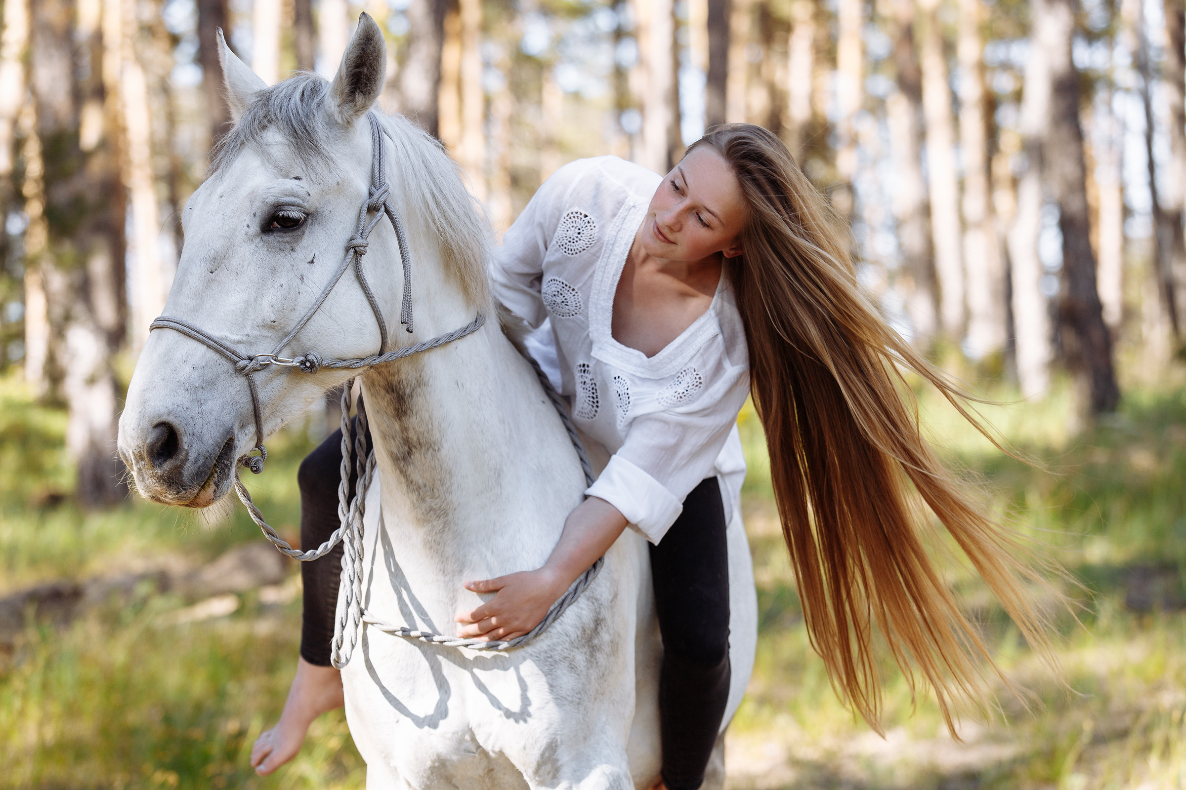 Лена и лошади. Свадебный фотограф в Самаре и Тольятти Полина Никитина