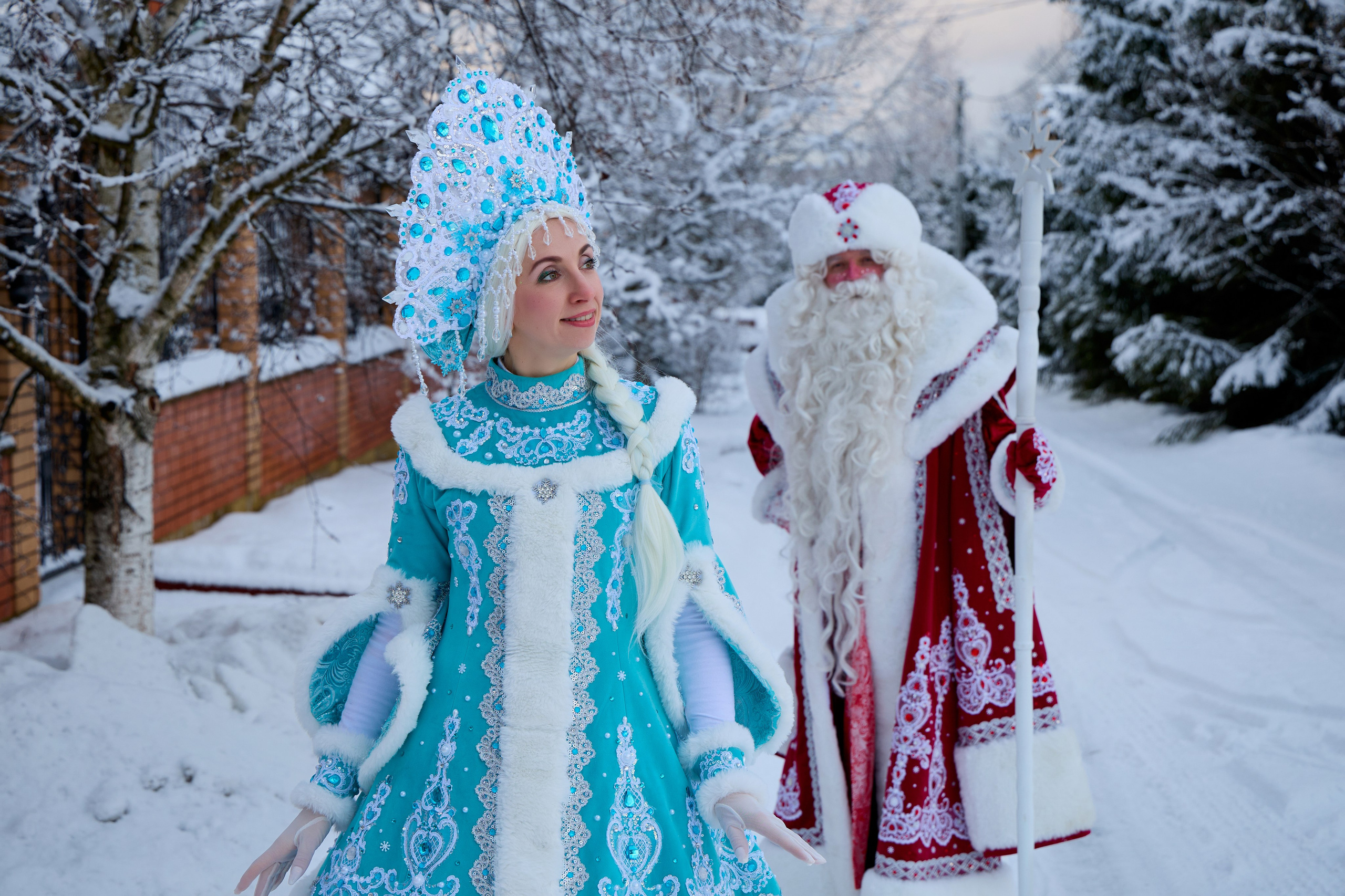 Дед Мороз и Снегурочка. Свадебный фотограф Москва и Московская область Борисов Сергей