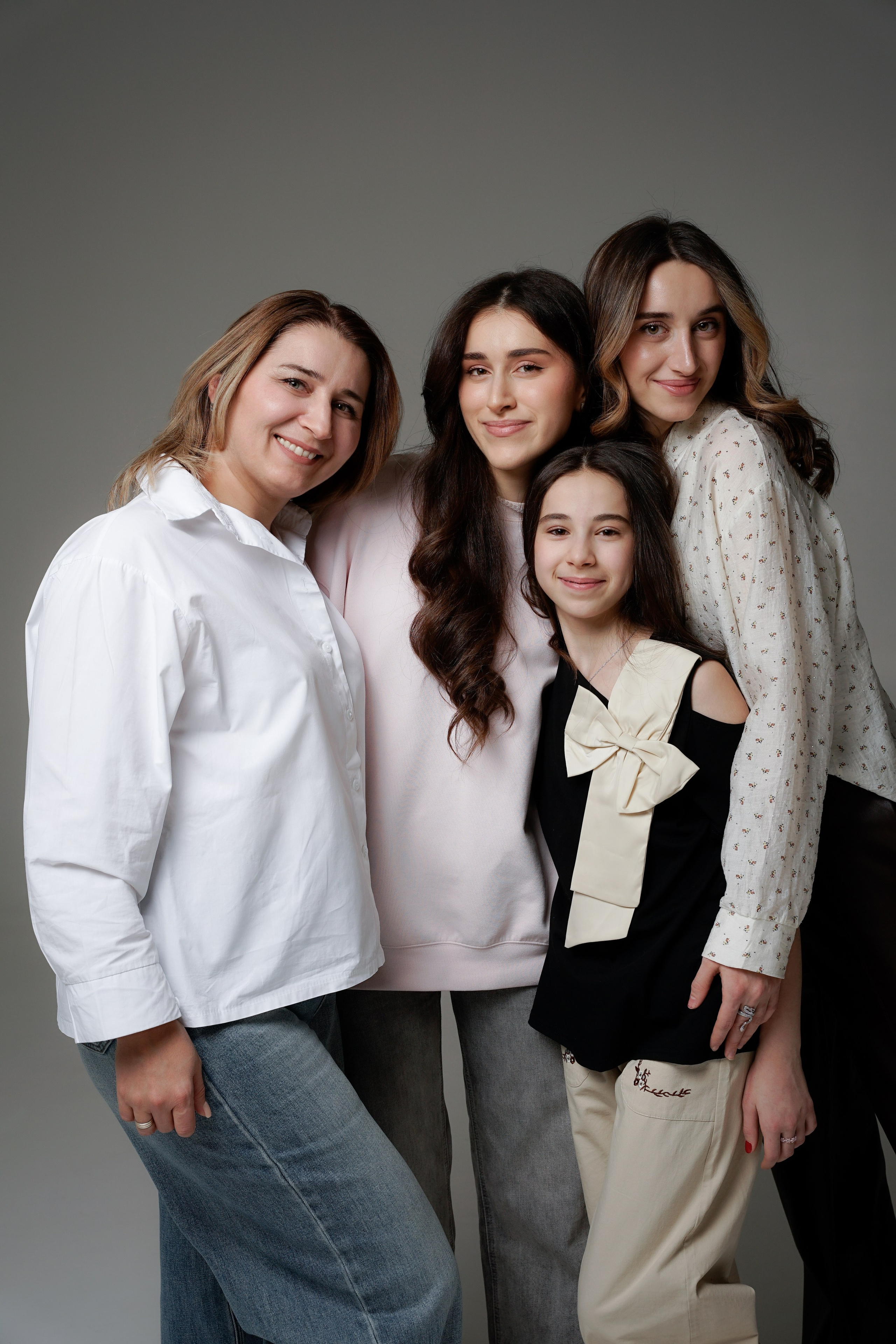 Семейная съемка с дочерьми