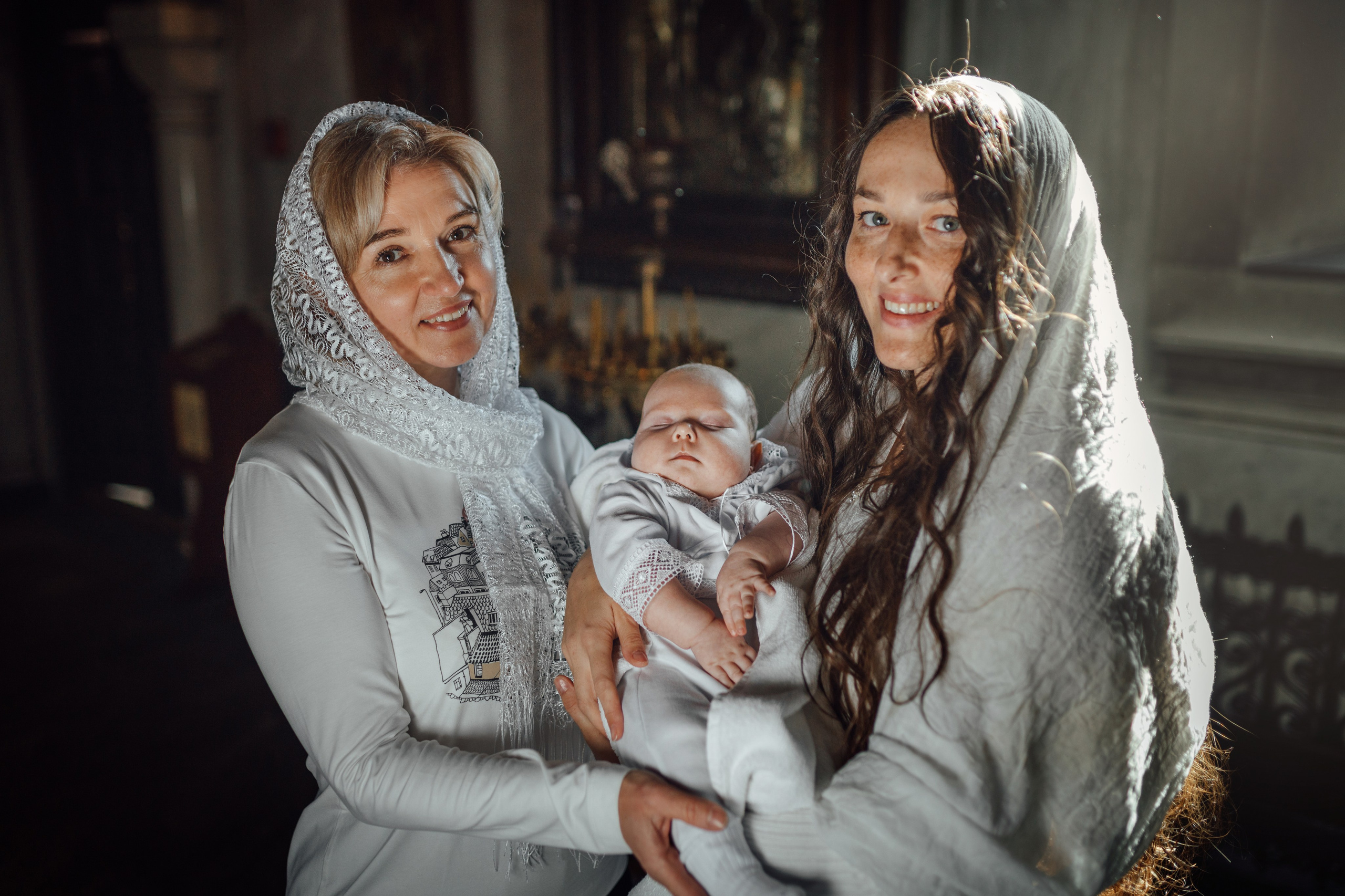 Крещение Тимура храм иконы Всех Скорбящих Радость, октябрь 2024