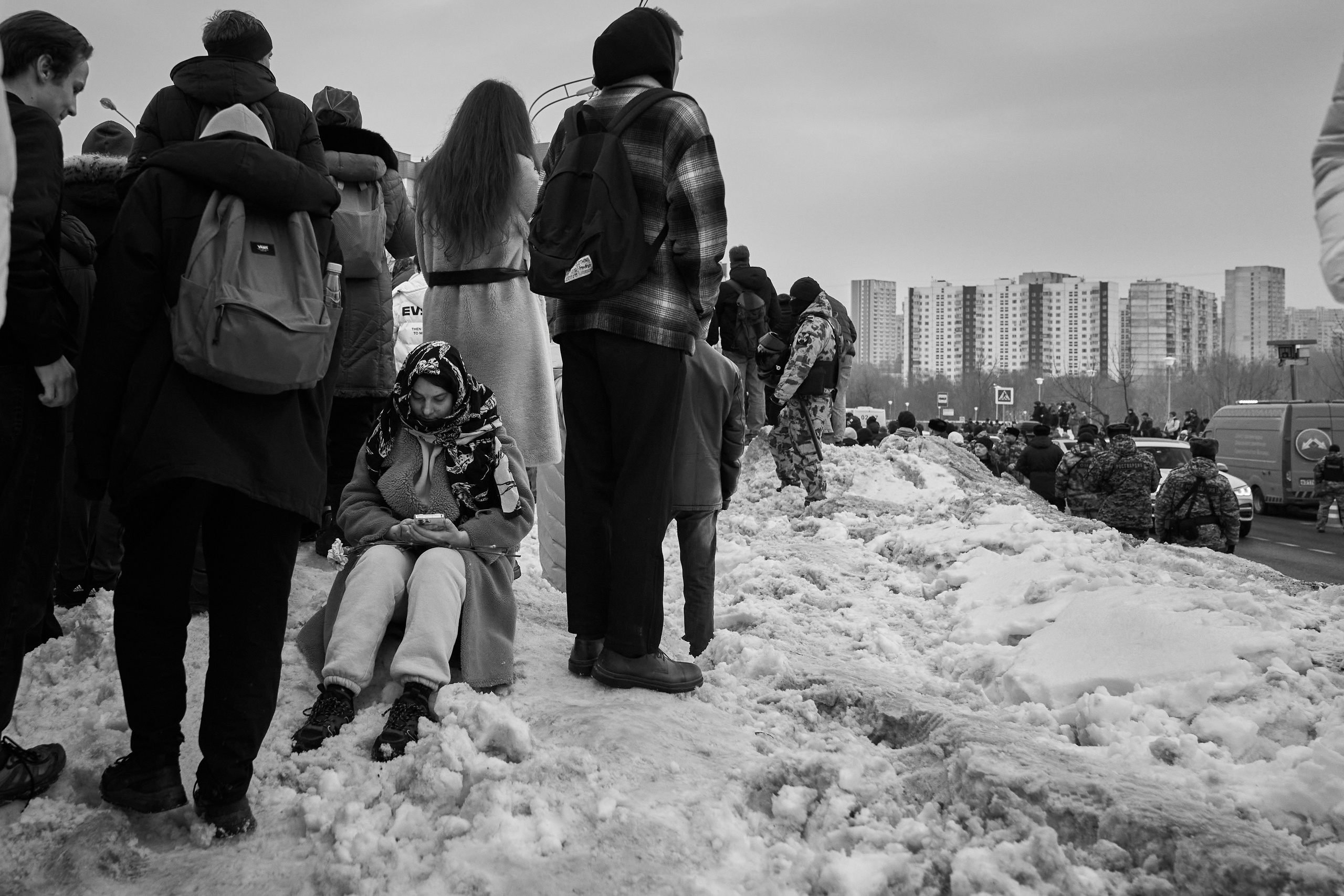 Похороны Алексея Навального. Дзешульская, фотограф