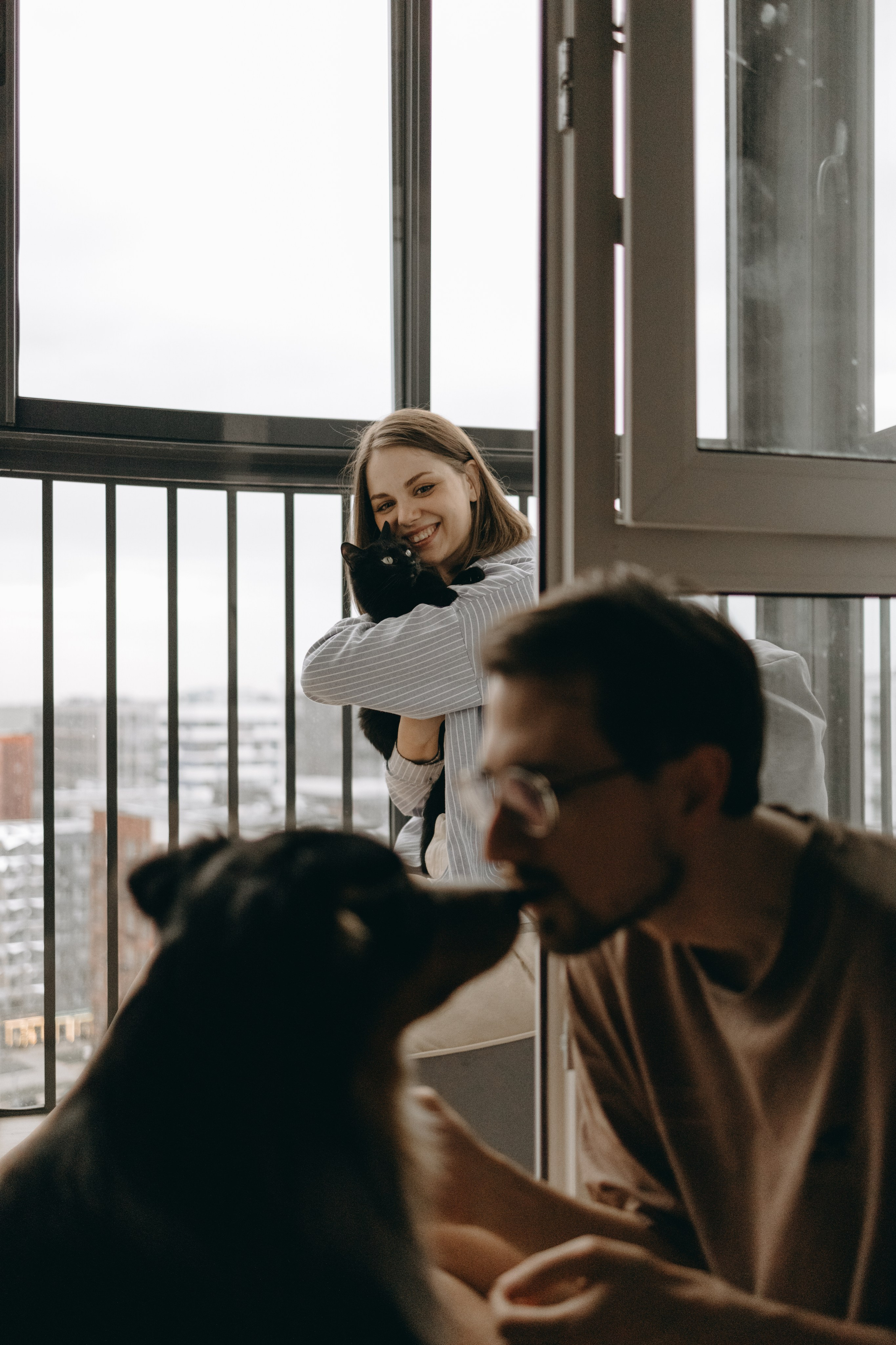 Настя, Никита и их Гром и Мяу. Фотограф — Анималист | Санкт-Петербург