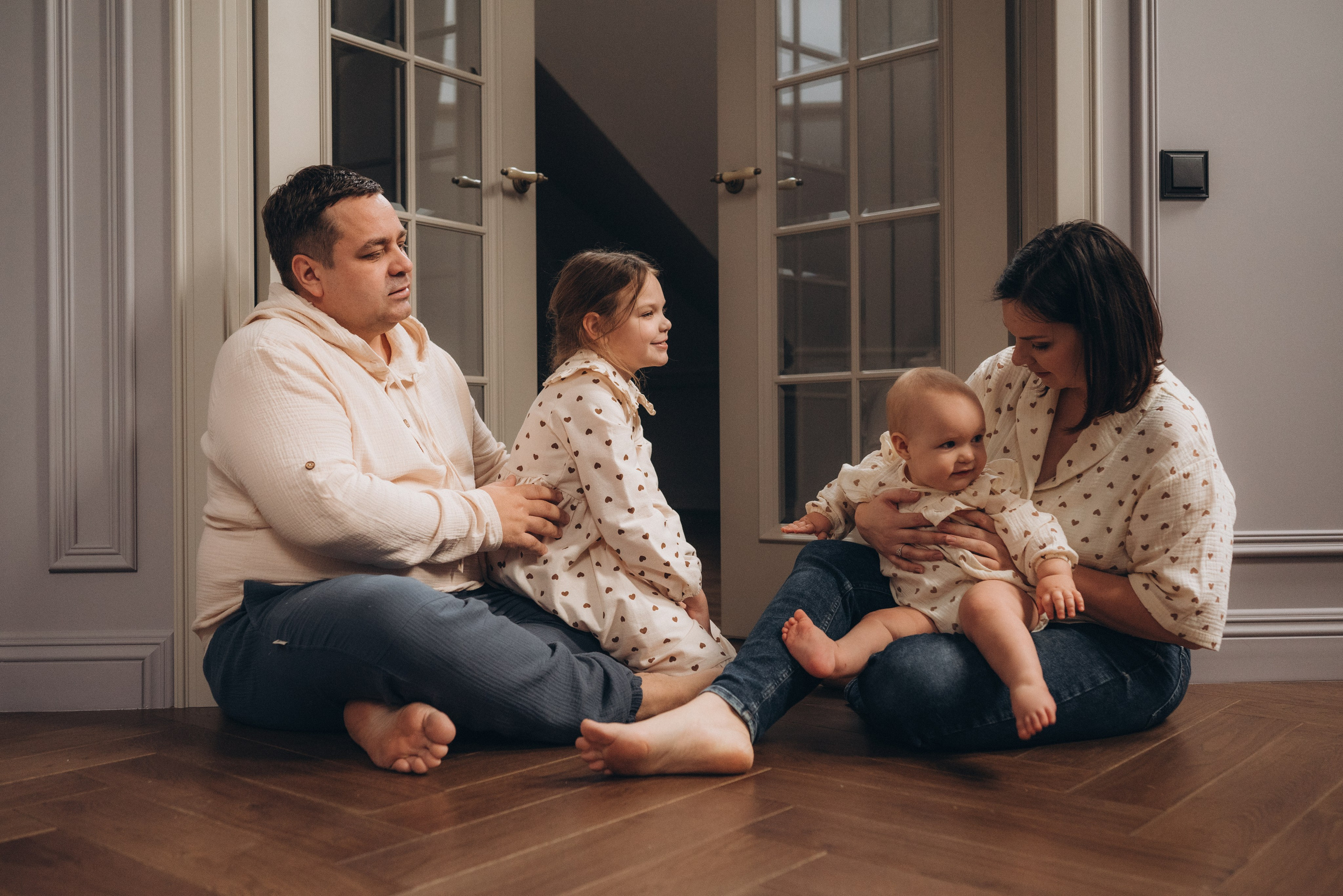 Сергей, Анна, Даша и Маша. Семейный фотограф Юлия Власова