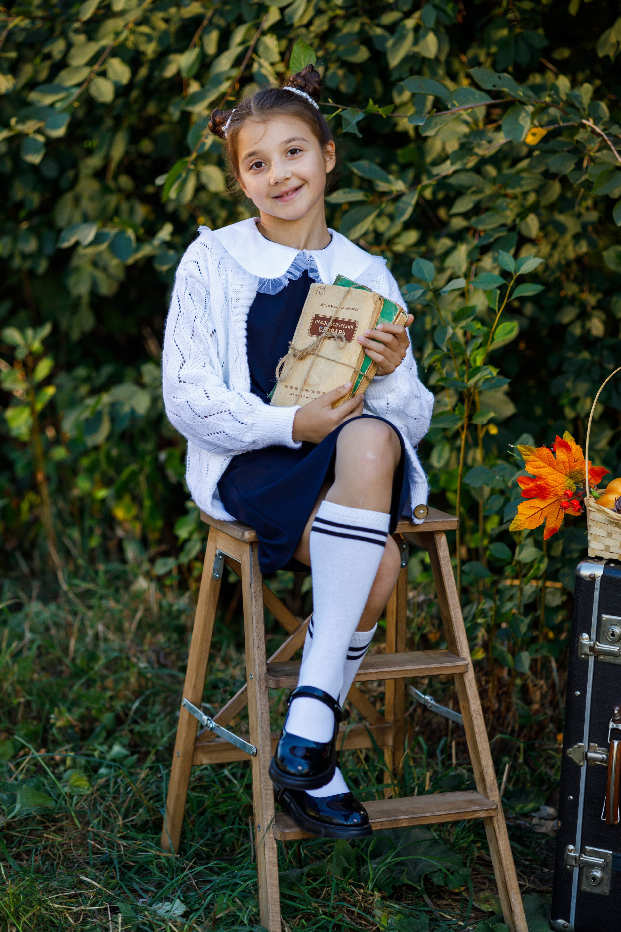 Школьная осенняя фотосессия. Профессиональная фото и видеосъемка. Москва