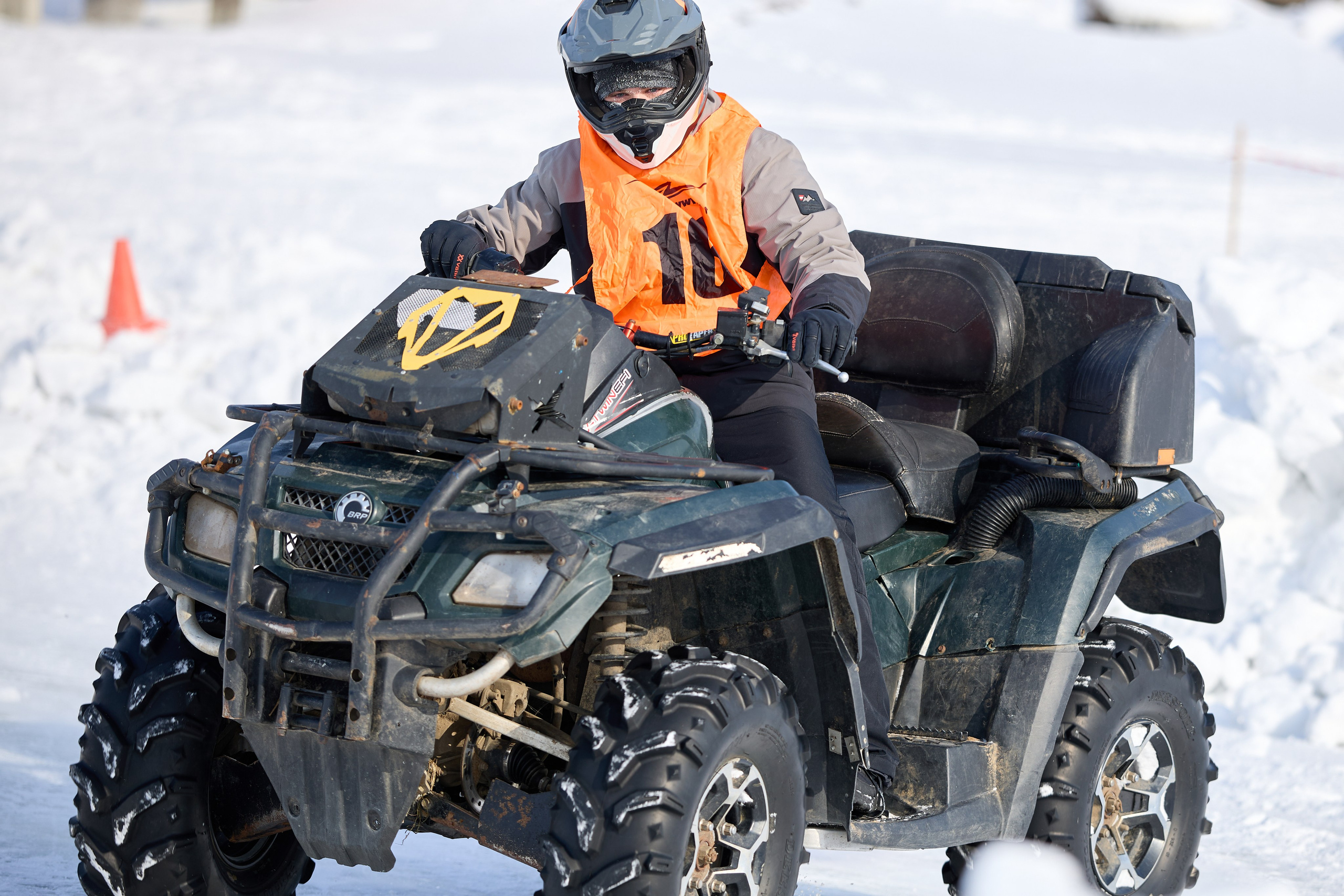Топим Лёд — 2026. Соревнования на квадроциклах. Фотограф в Новосибирске Алена Скокова