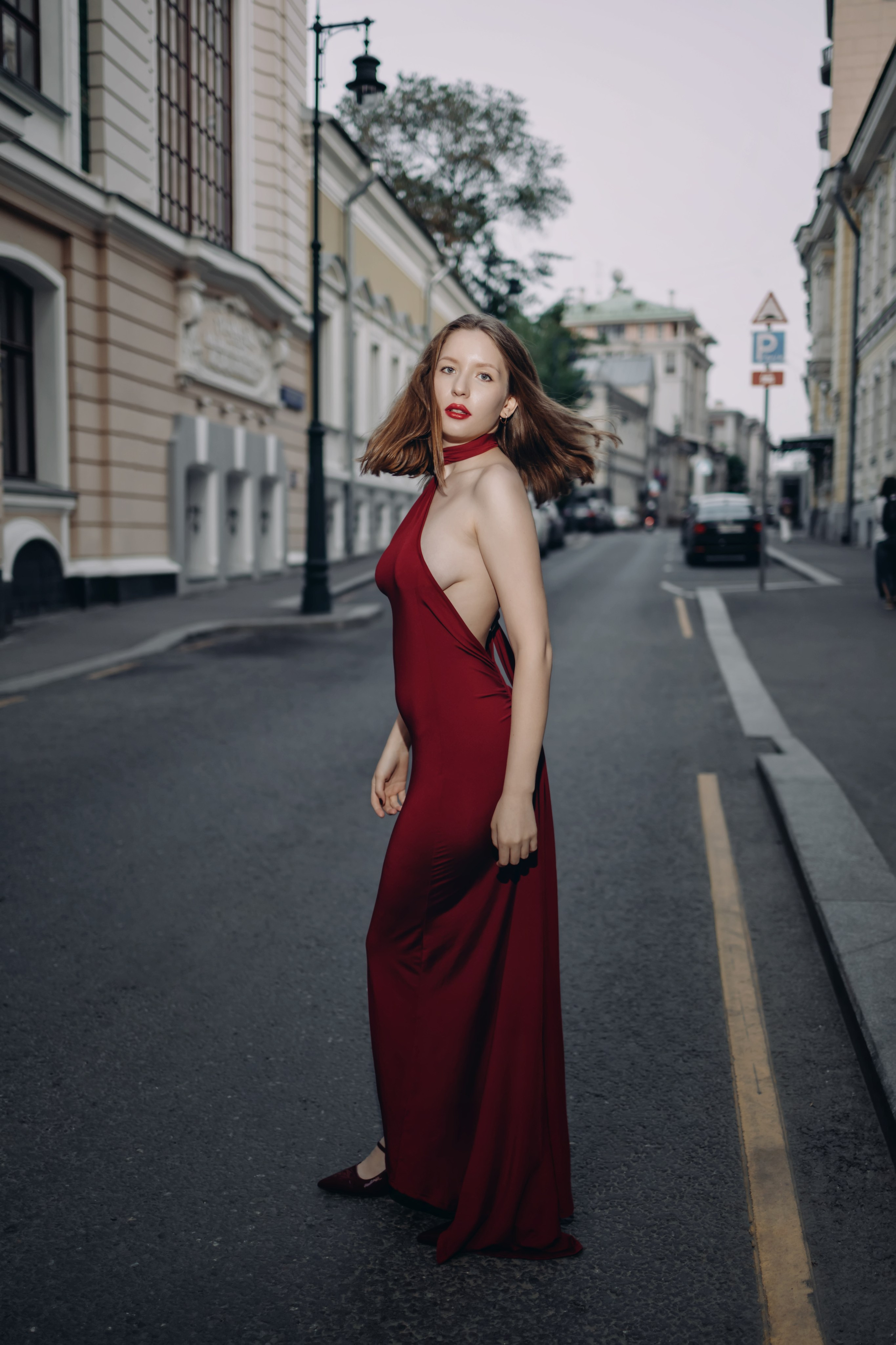 Красное платье. Фотограф Наталья Молчанова