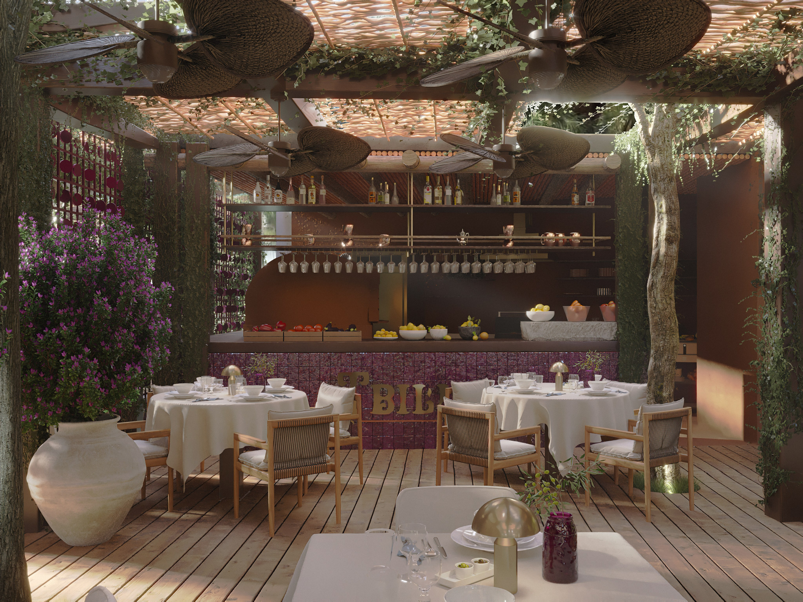 Ресторан Tbilisi. Юлия Григорьева — 3D визуализатор