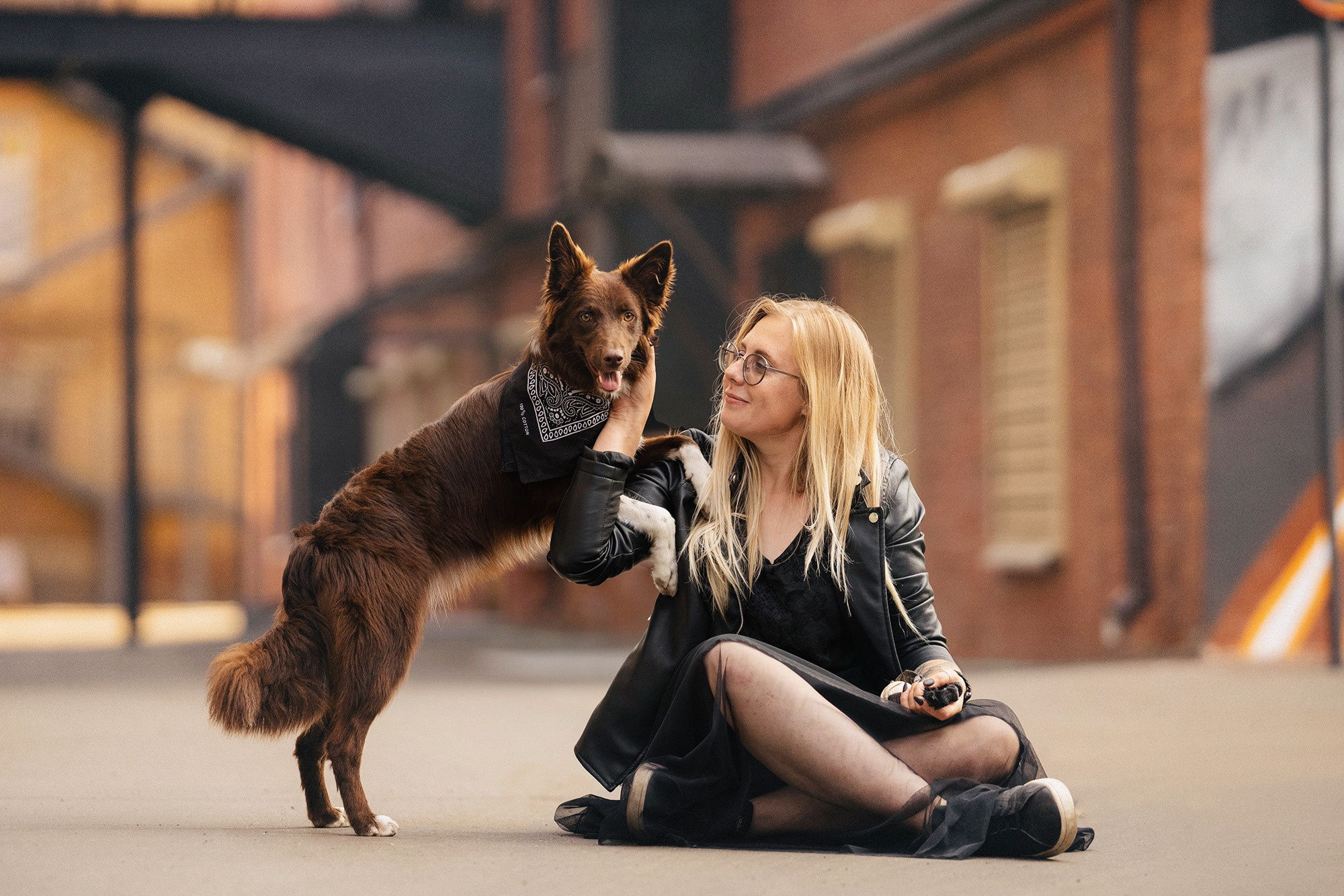 Аня и Брук. Фотограф анималист в Москве и Санкт-Петербурге Свиридова Анна