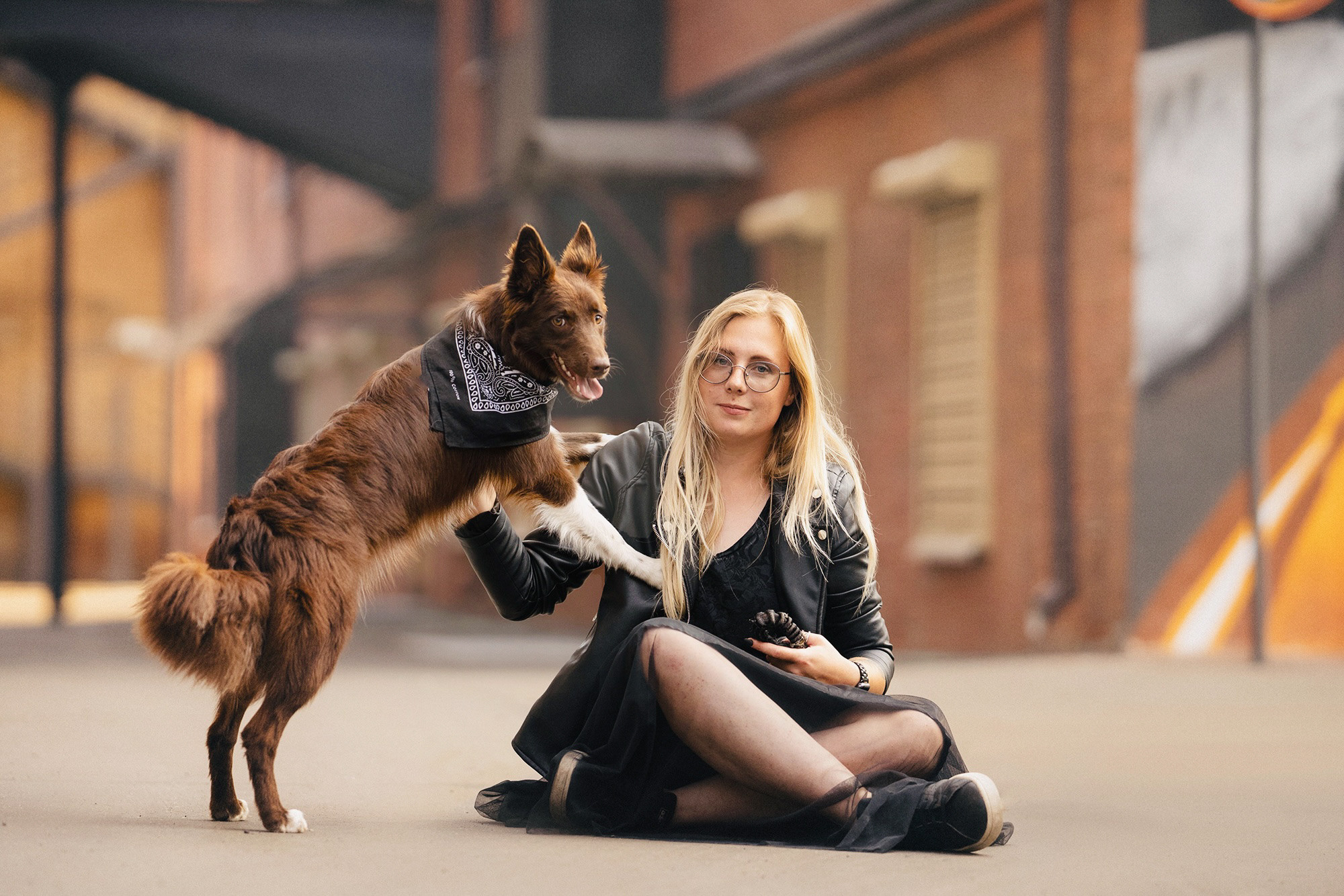 Аня и Брук. Фотограф анималист в Москве и Санкт-Петербурге Свиридова Анна