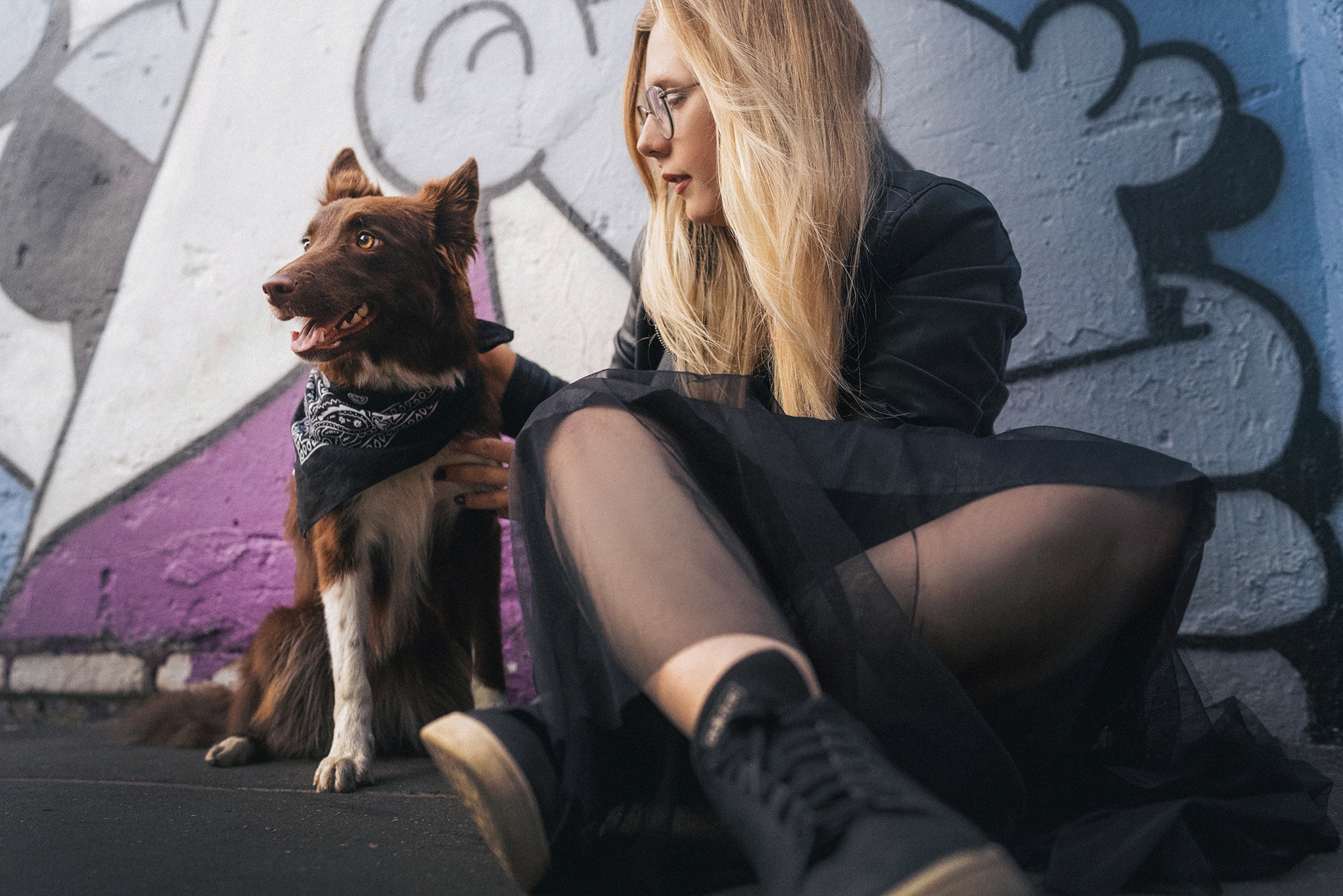 Аня и Брук. Фотограф анималист в Москве и Санкт-Петербурге Свиридова Анна