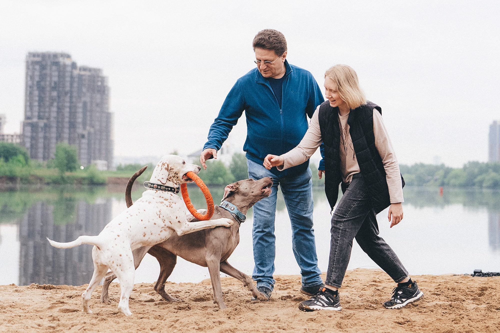 Полина, Борис, Луна и Эль. Фотограф анималист в Москве и Санкт-Петербурге Свиридова Анна