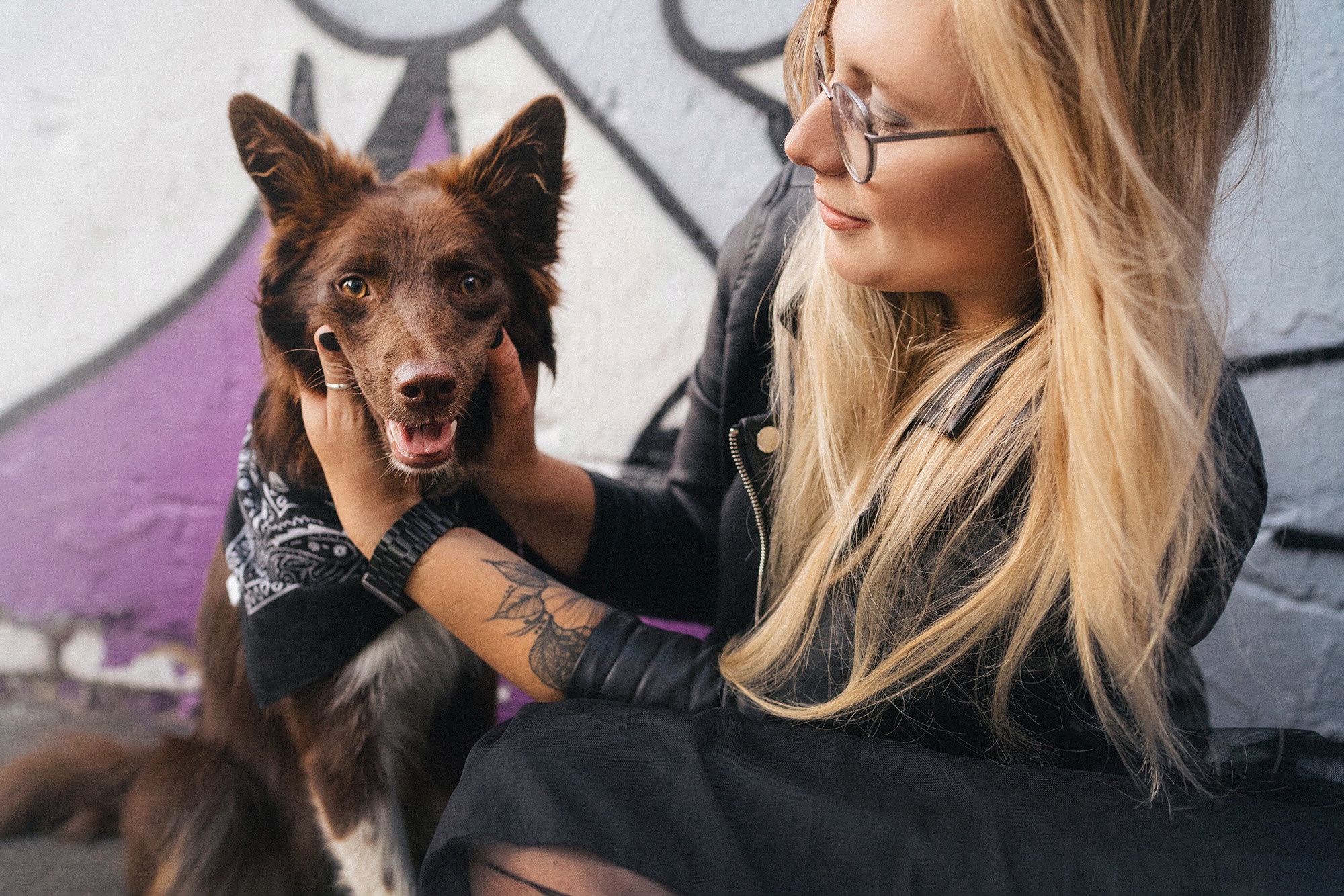 Аня и Брук. Фотограф анималист в Москве и Санкт-Петербурге Свиридова Анна