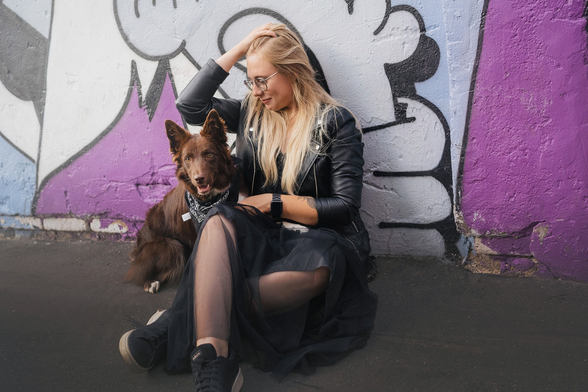 Аня и Брук. Фотограф анималист в Москве и Санкт-Петербурге Свиридова Анна