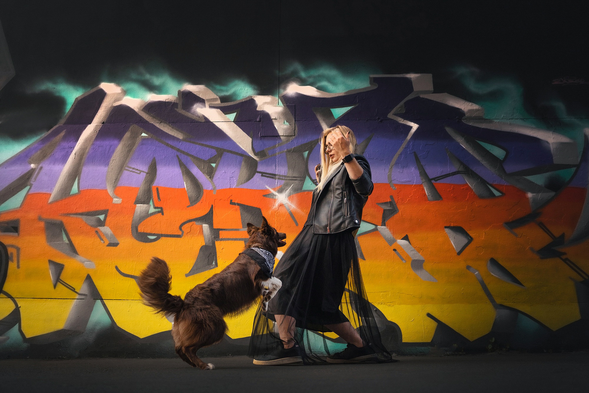 Аня и Брук. Фотограф анималист в Москве и Санкт-Петербурге Свиридова Анна