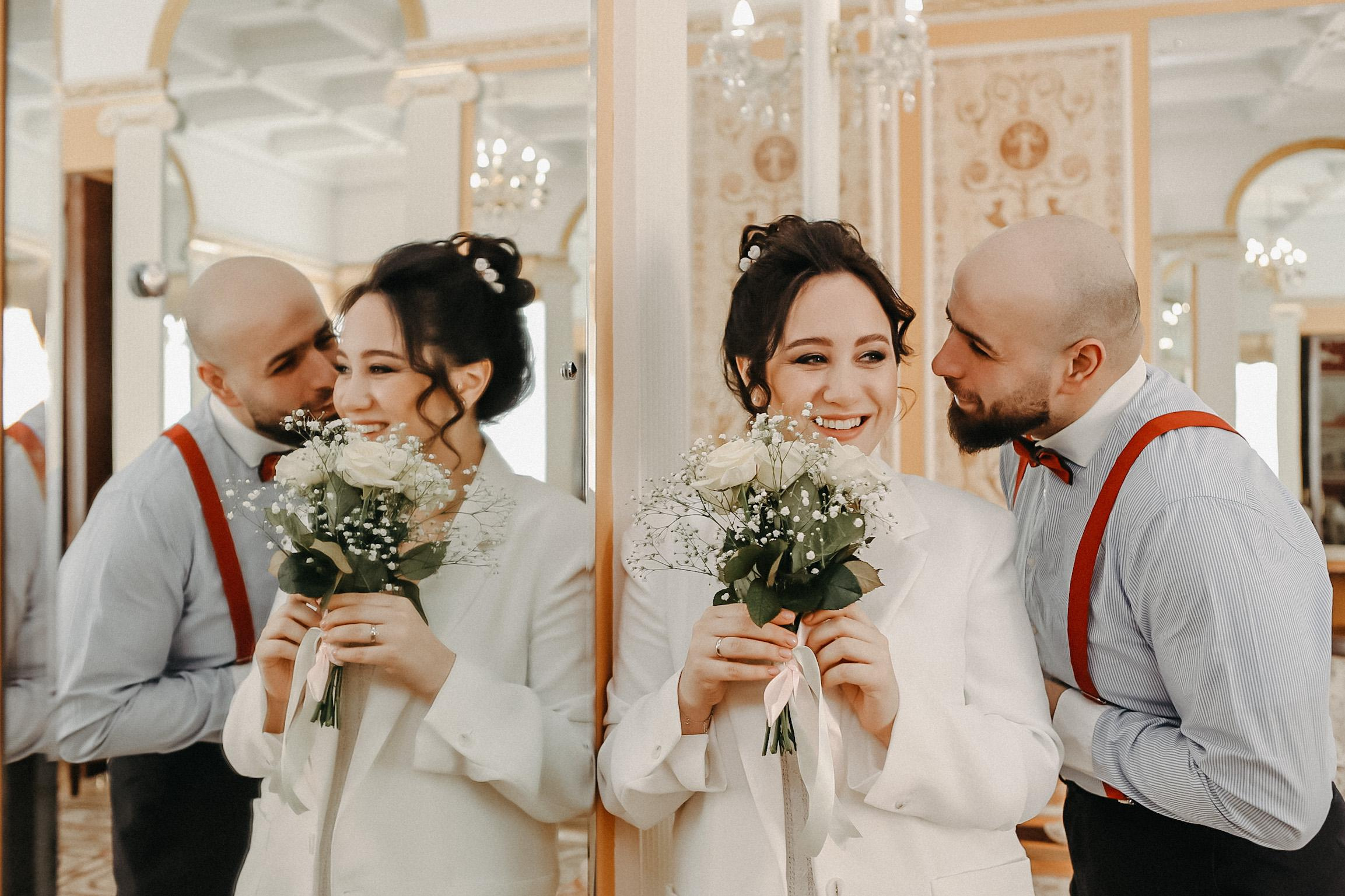 Свадьба Екатерины и Васифа в Грибоедовском ЗАГСе. Дворец бракосочетания 1. Свадебный фотограф Москва и другие города