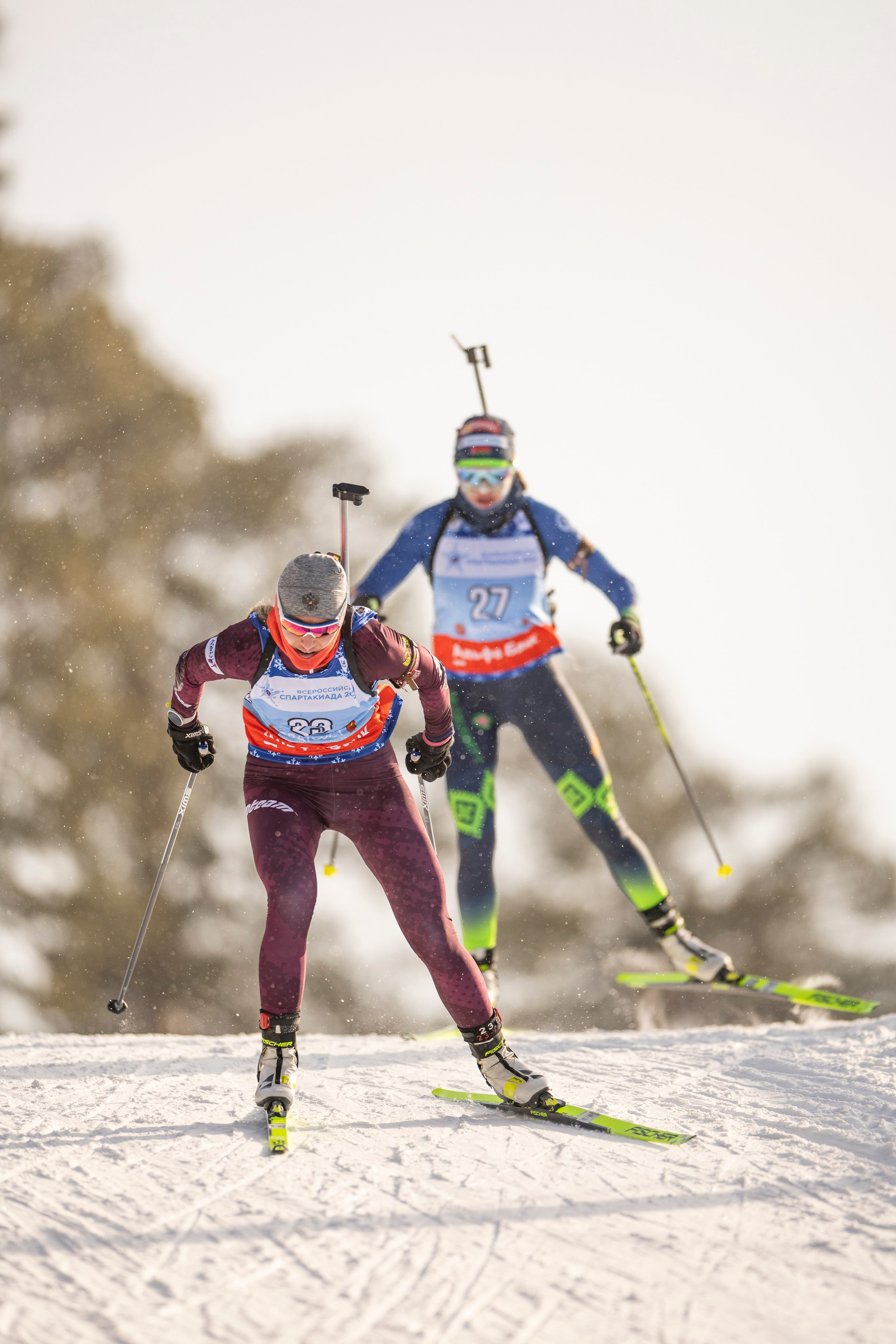 Всероссийская спартакиада. Гонка преследования женщины. Спортивный репортажный фотограф Казань Нафис Сиразетдинов