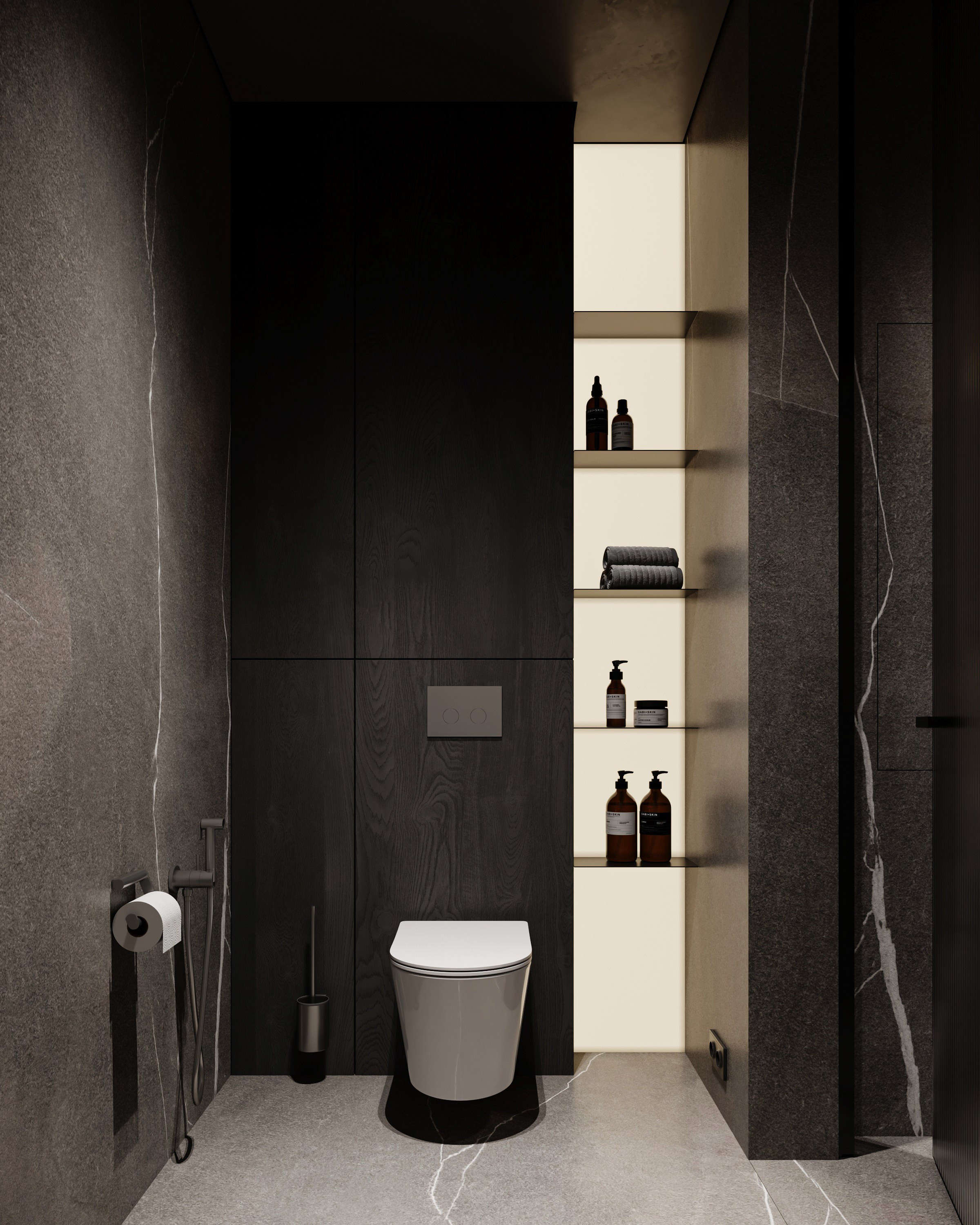 Минималистичный санузел для мужчины в Краснодаре