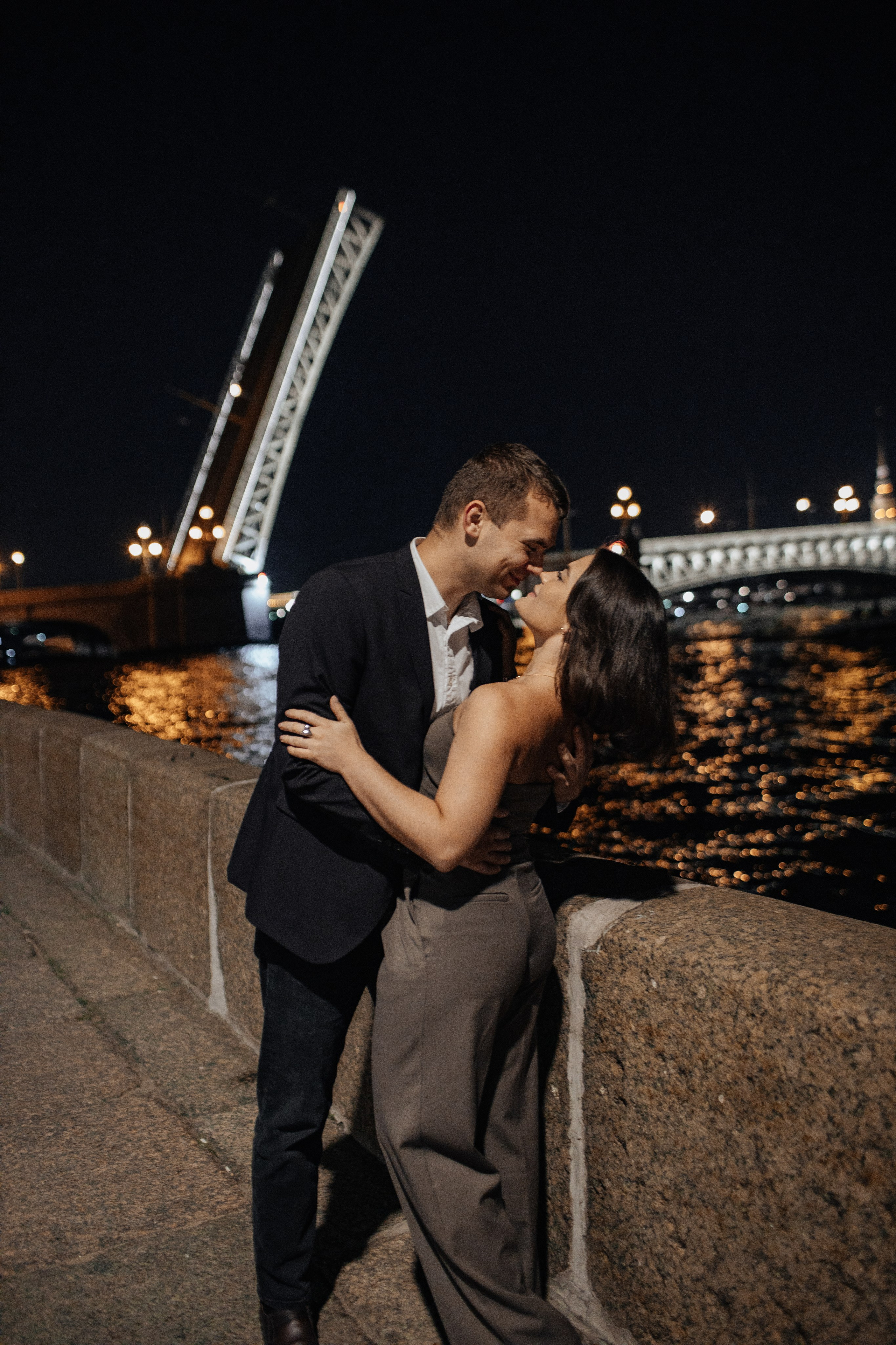 At night. Свадебный фотограф СПБ. Дарья