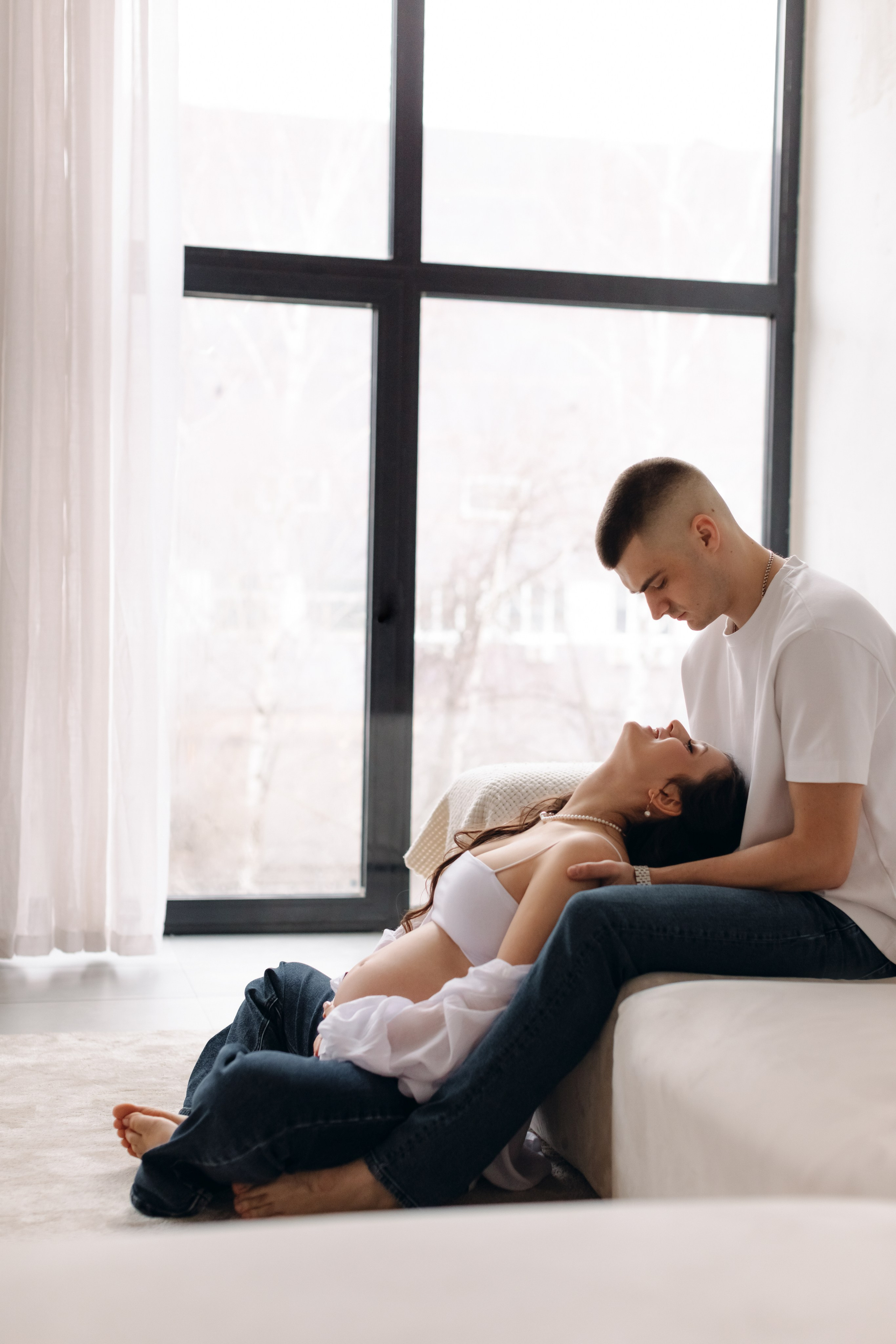 Анастасия. Уютная фотосессия беременности. Фотограф в Москве Ольга Сатони