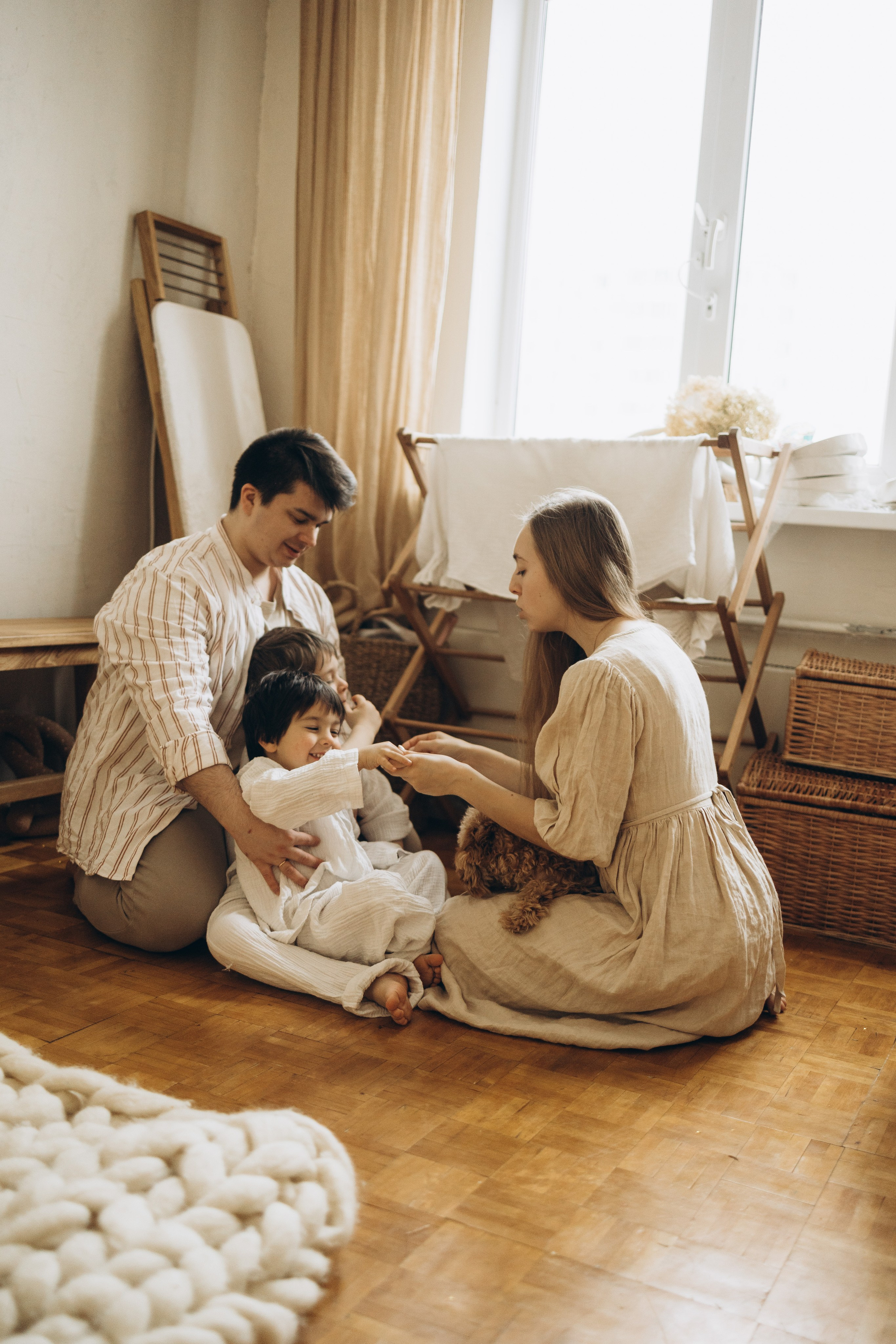 Оля, Саша, Елисей и Демид. Семейный фотограф в Москве Виктория Ястребинская