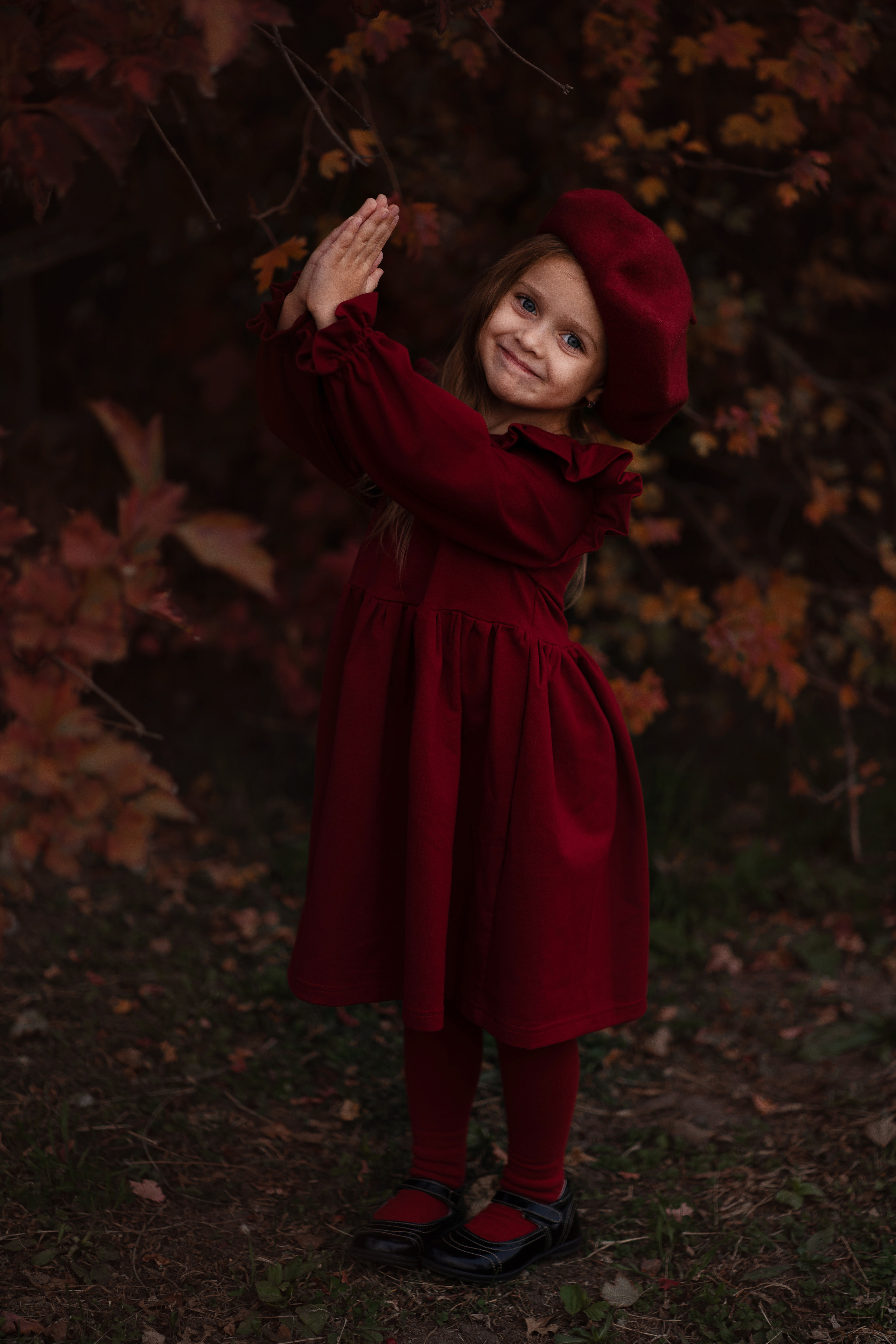 Цвет осени — Бордо. Семейный и детский фотограф Мария Лютикова