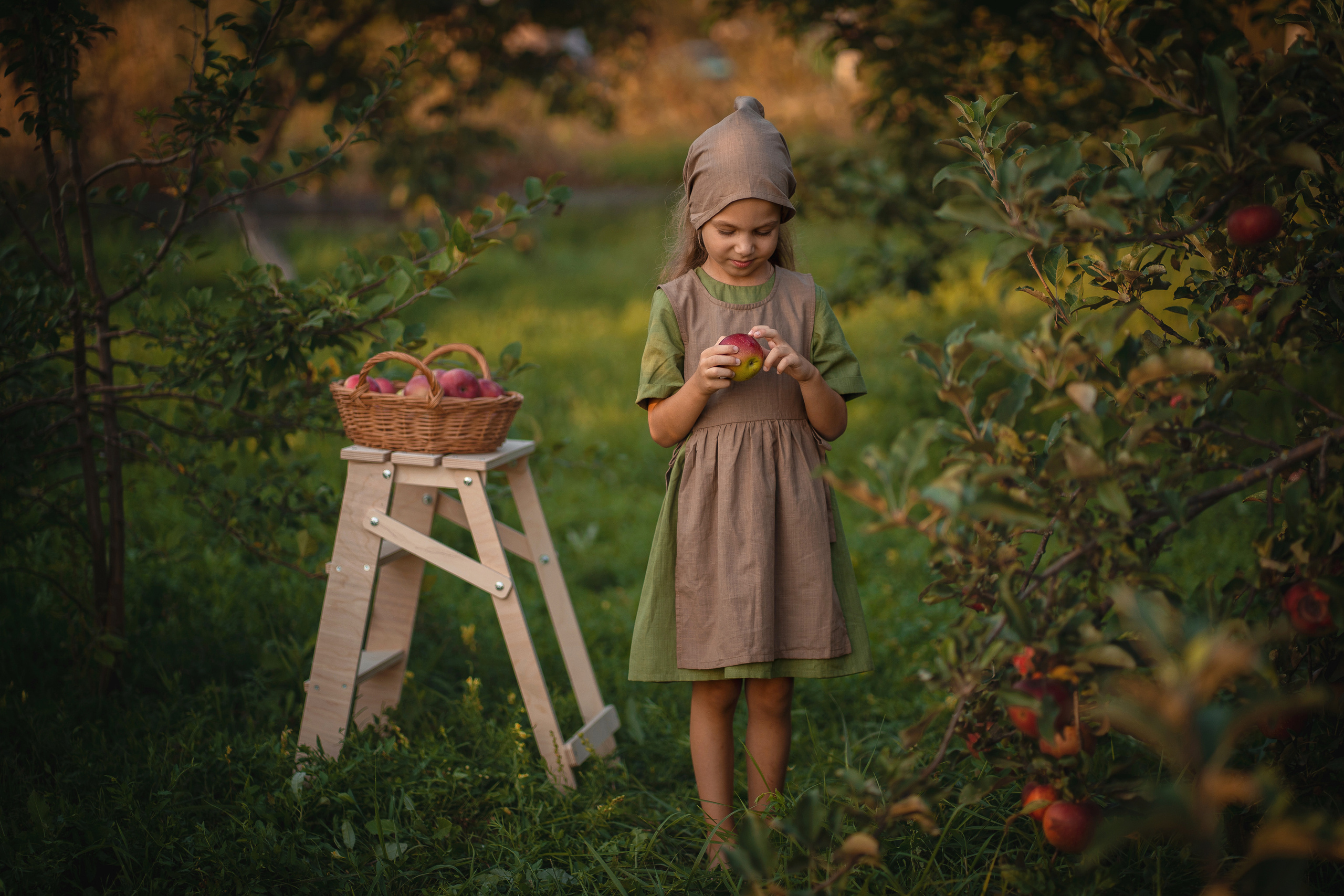 Яблочное изобилие. Семейный и детский фотограф Мария Лютикова