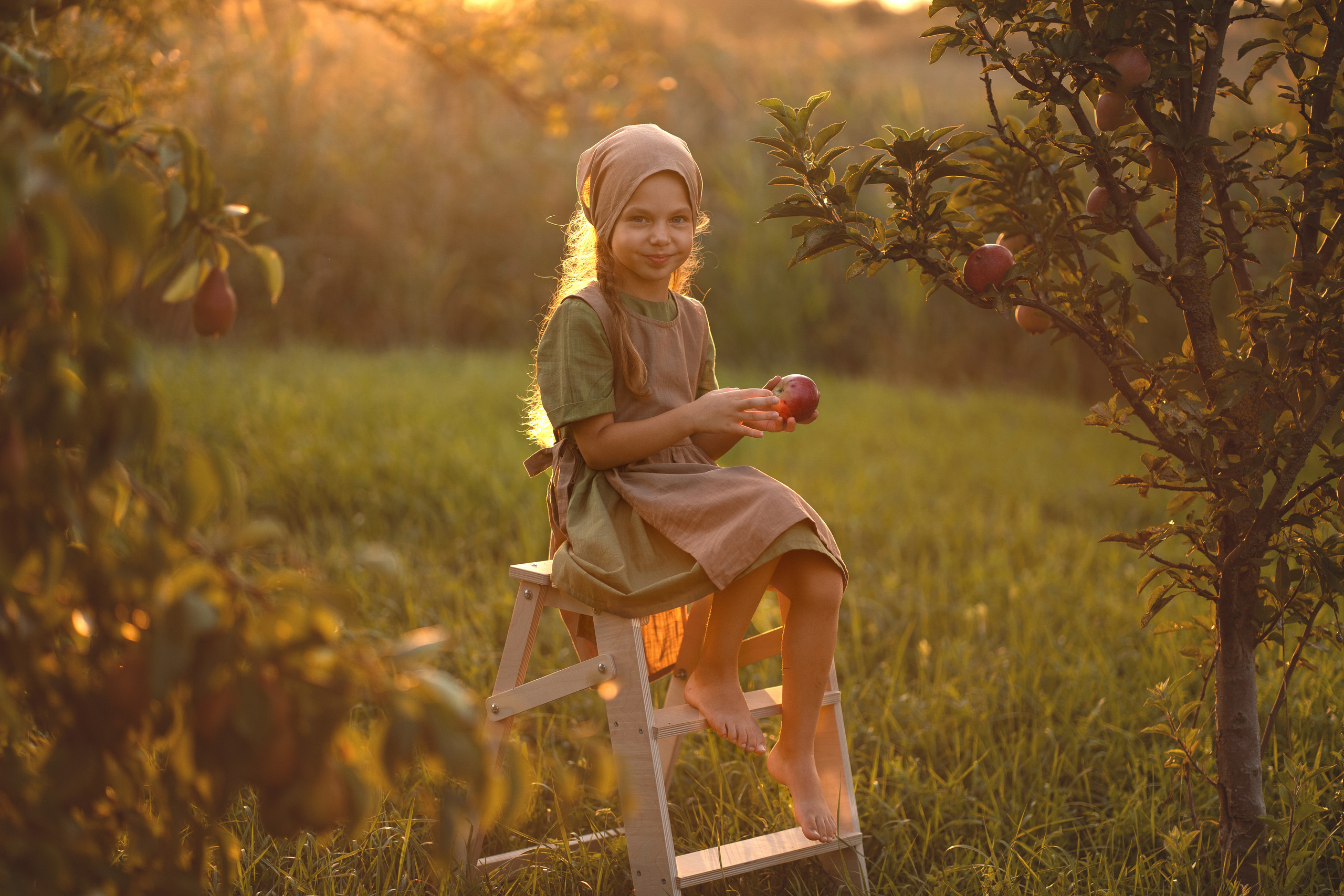 Яблочное изобилие. Семейный и детский фотограф Мария Лютикова