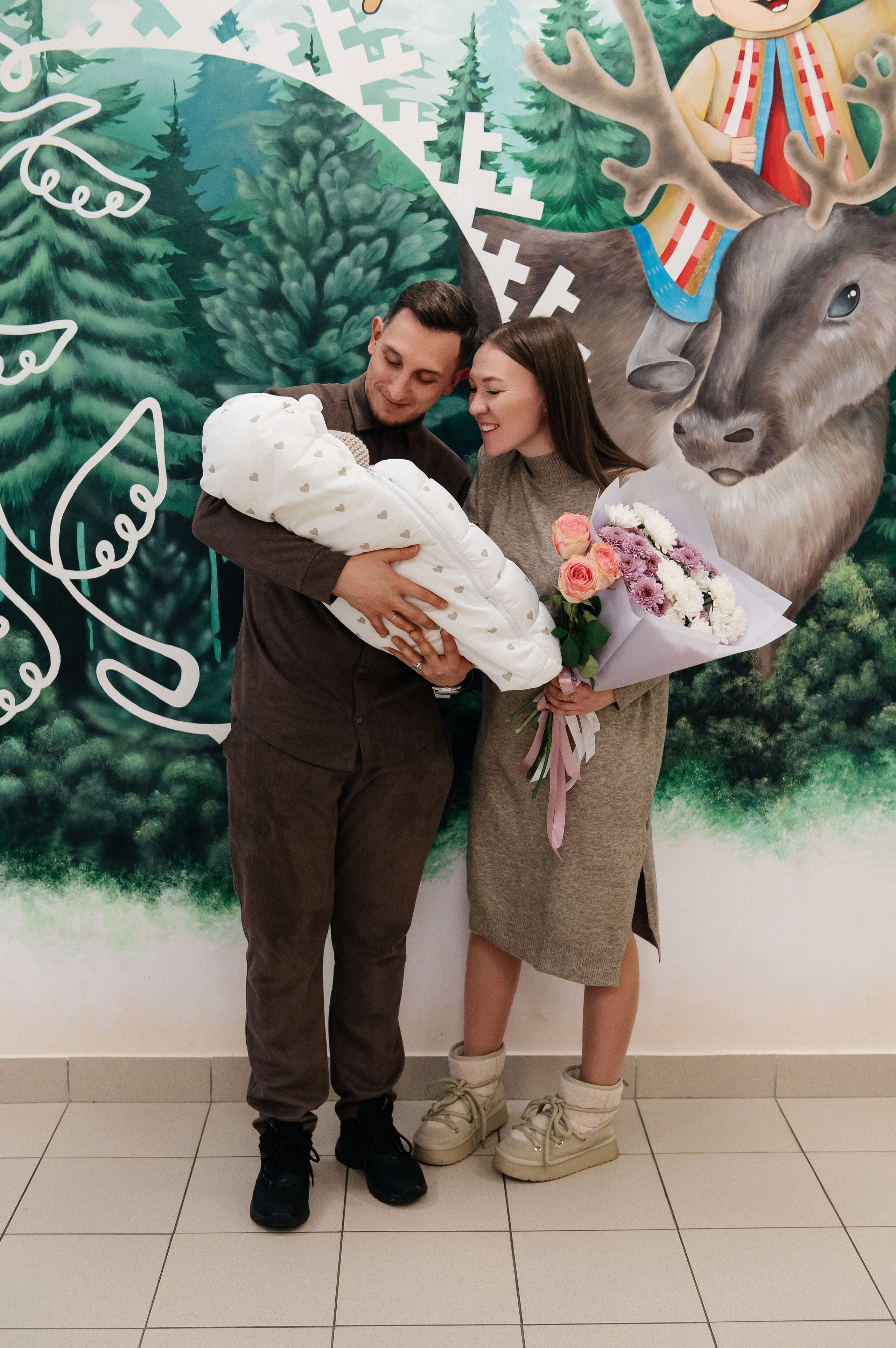 Выписка с роддома Смирновы. Фотограф в Сургуте Светлана Гибадуллина