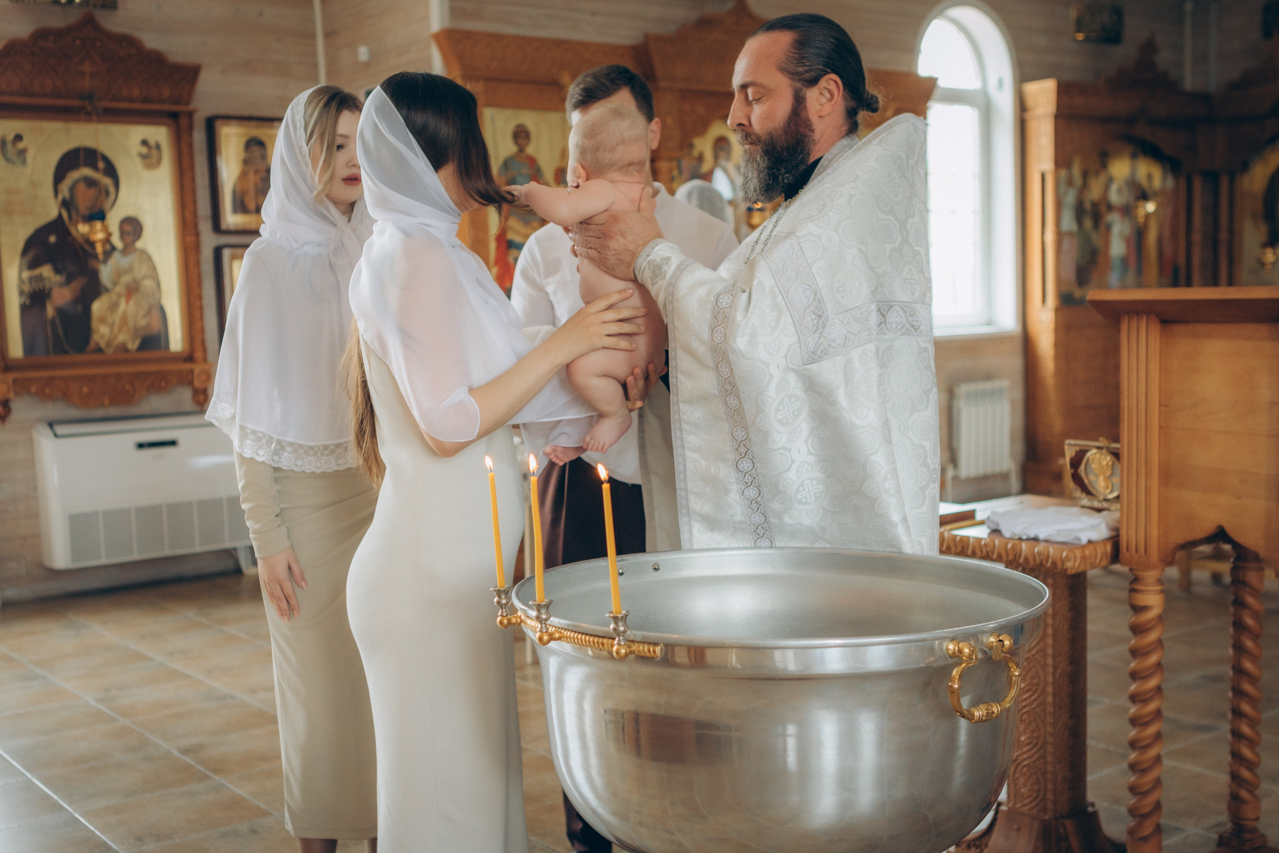 Крещение Льва. Семейный фотограф и фотограф на роды в Ростове-на-Дону Мухина Виктория