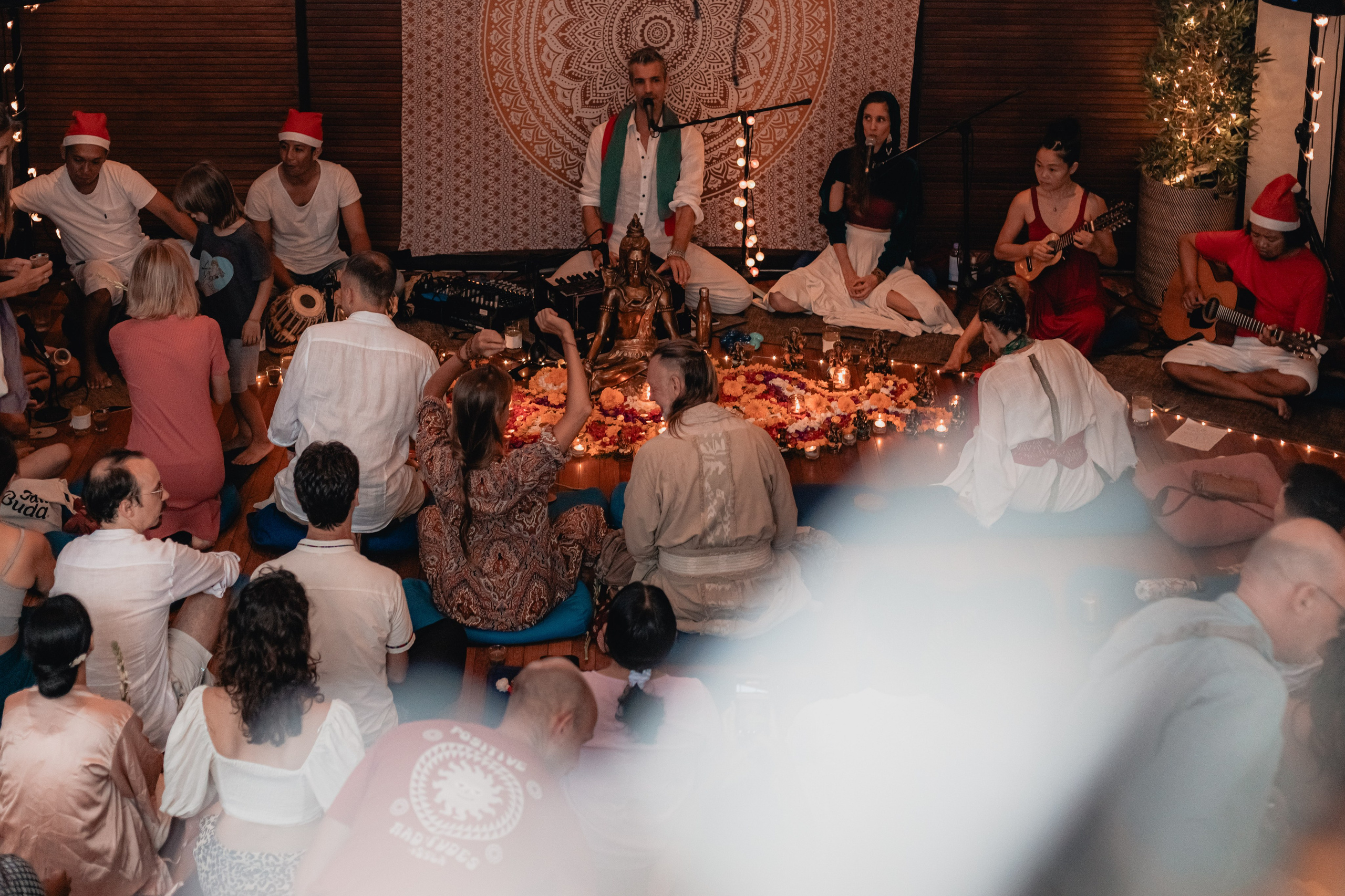 Christmas kirtan w Bhakti Bliss family. Mariam Bagdasaryan