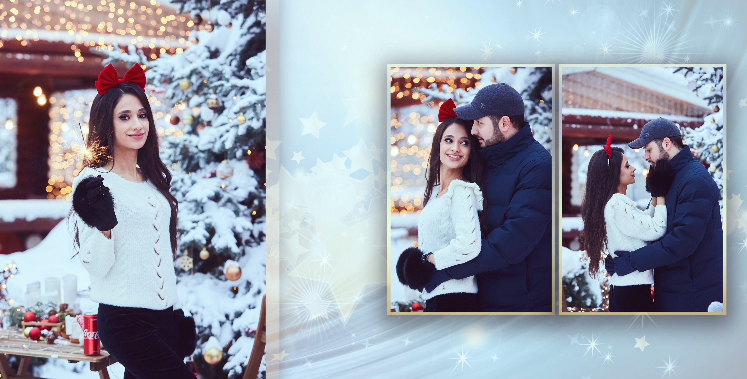 Книга с новогодней фотосессии в уличной локации. Фотохудожник Наталия Кирсанова