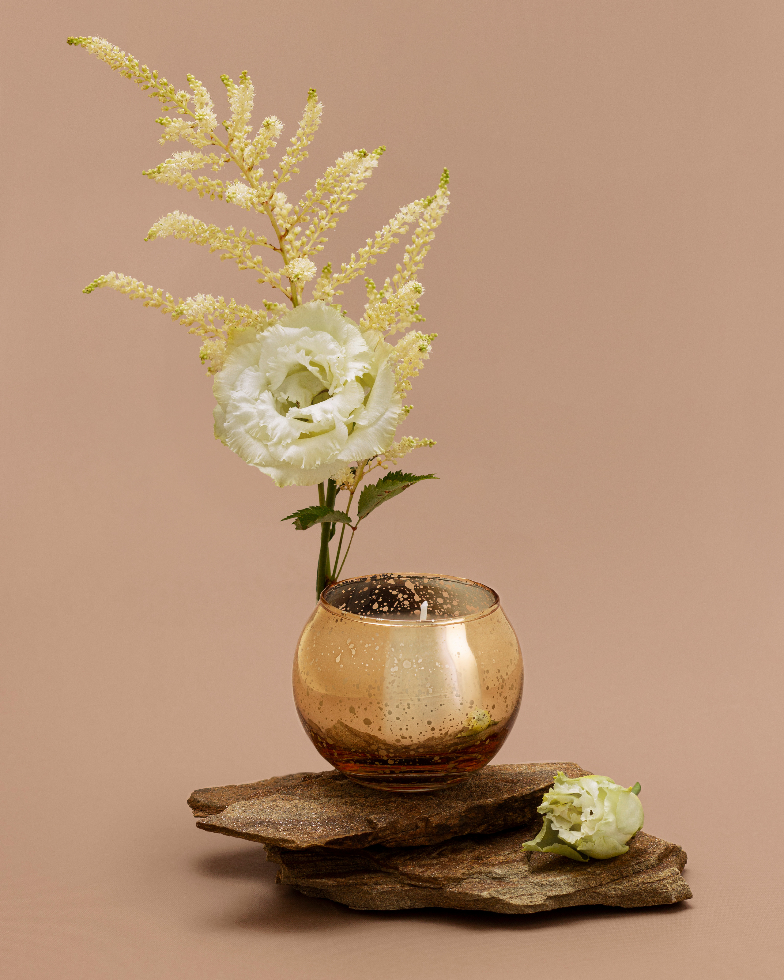 Малая свеча. Интерьерная свеча на кокосовом воске. 