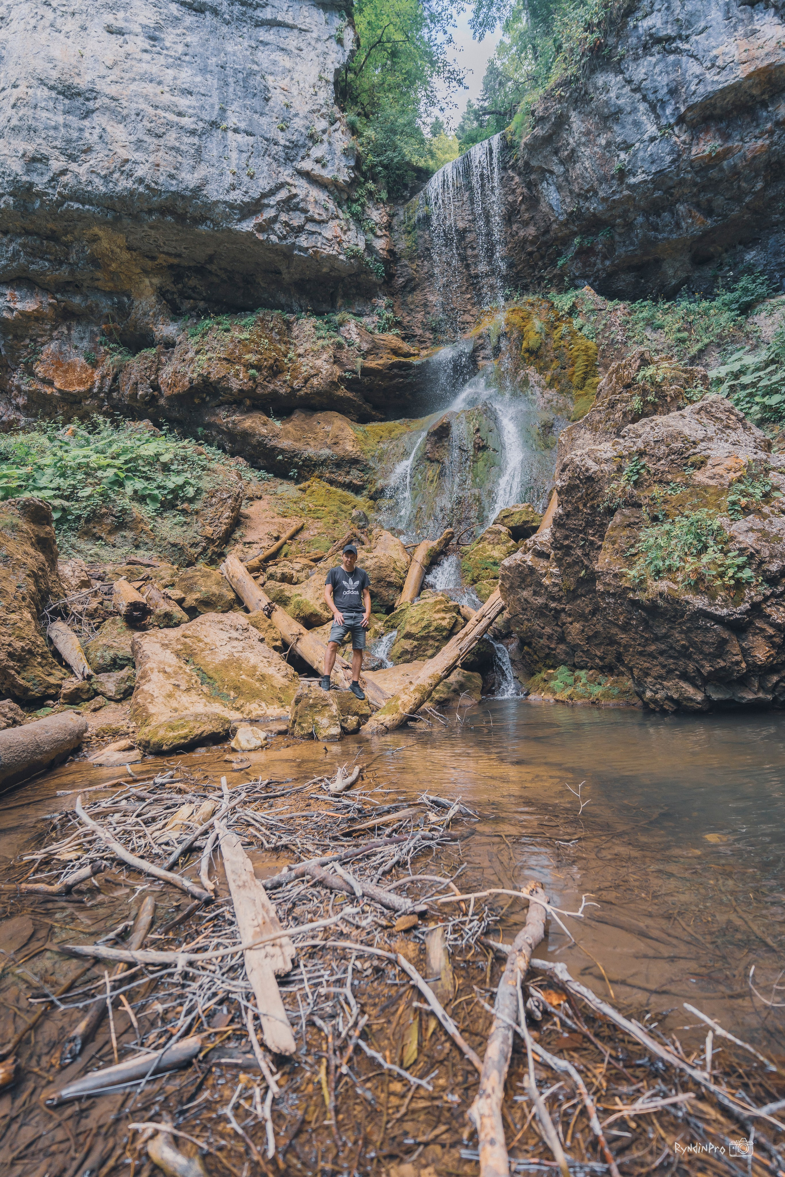 Поход на Орлиную полку + Университетский водопад с командой Мадьяр 15.08.24. Репортажный фотограф в Краснодаре Рындин Дмитрий
