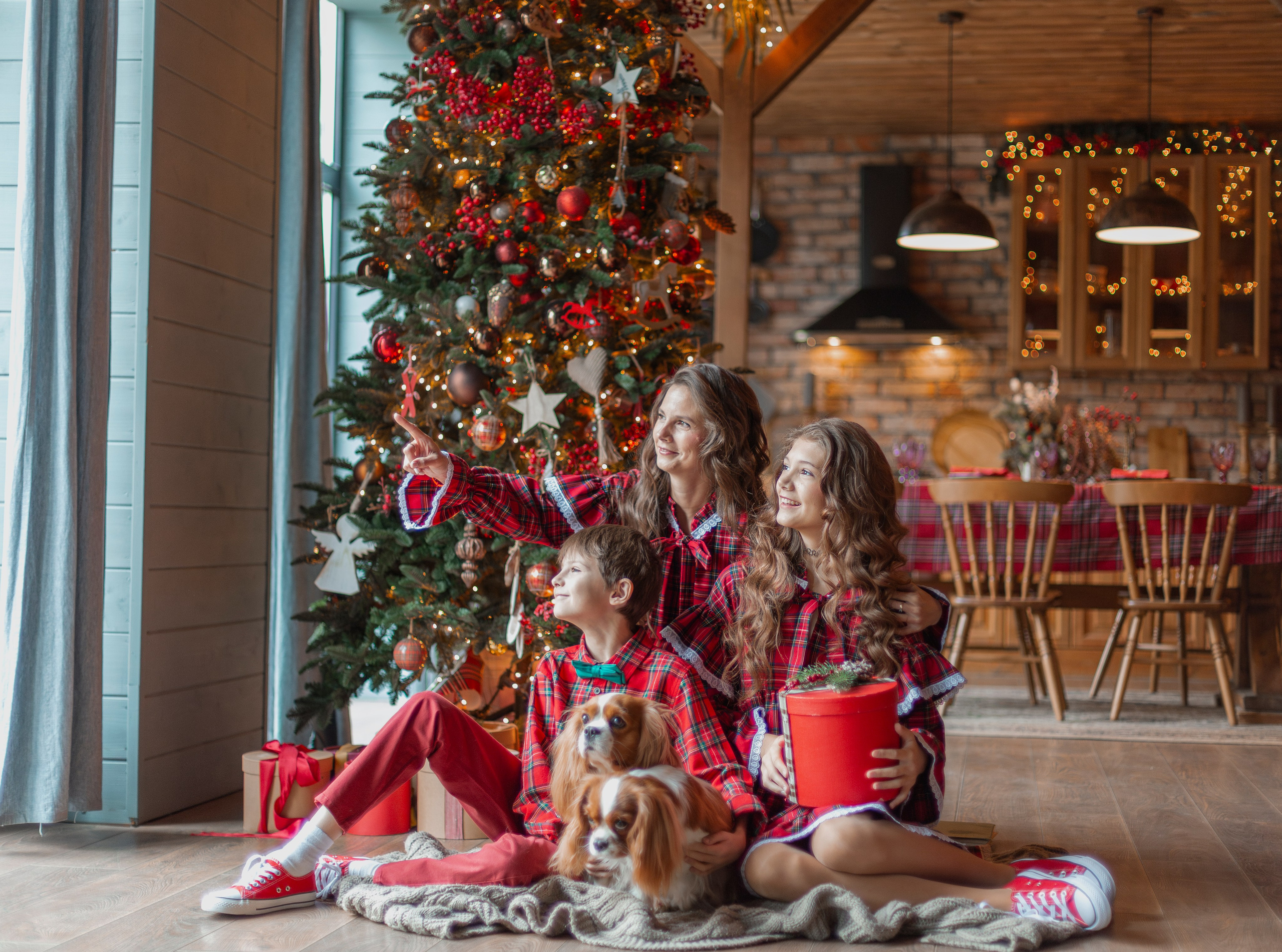 Новогодние фотокарточки. Семейный и детский фотограф в Москве Алёна Кораблина